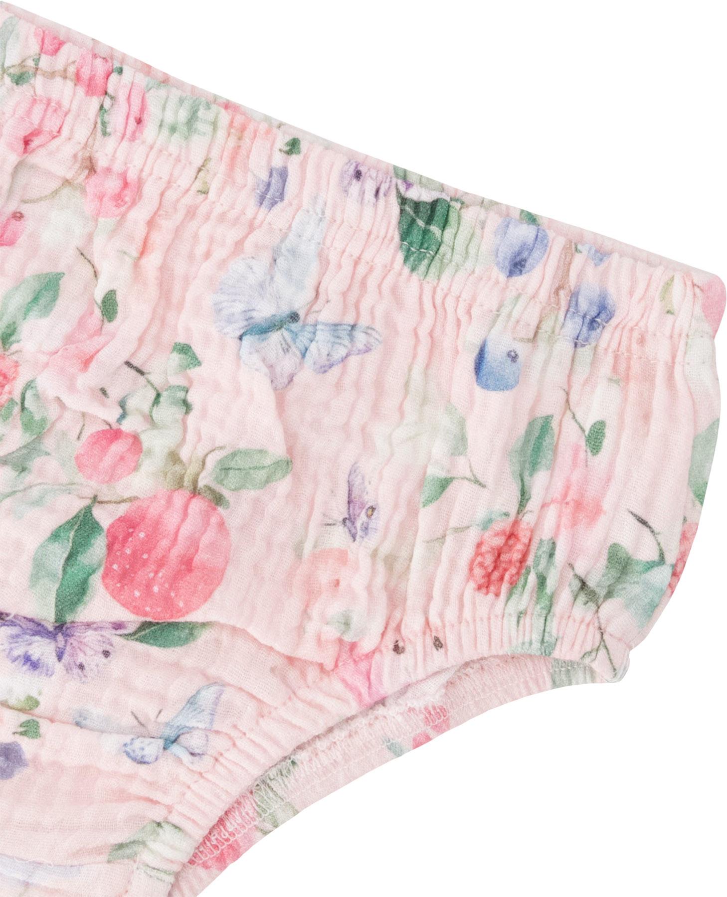 Product gallery image number 4 for product Printed Cotton Muslin Dress and Bloomer Set - Baby Girl