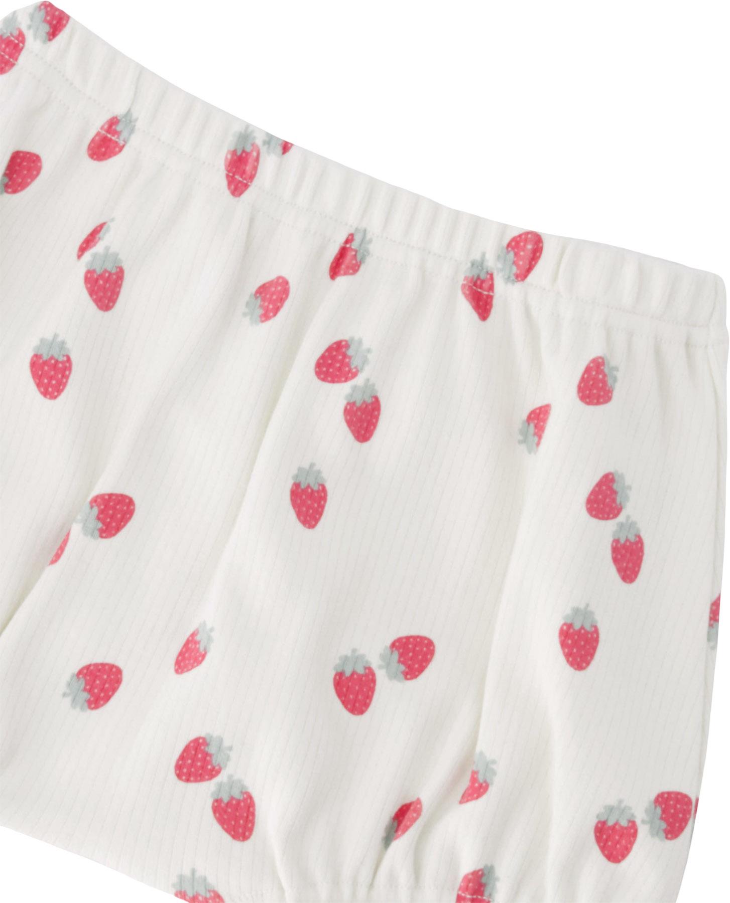 Product gallery image number 4 for product Printed Cotton Rib Jersey Top and Shorts Set - Baby Girl