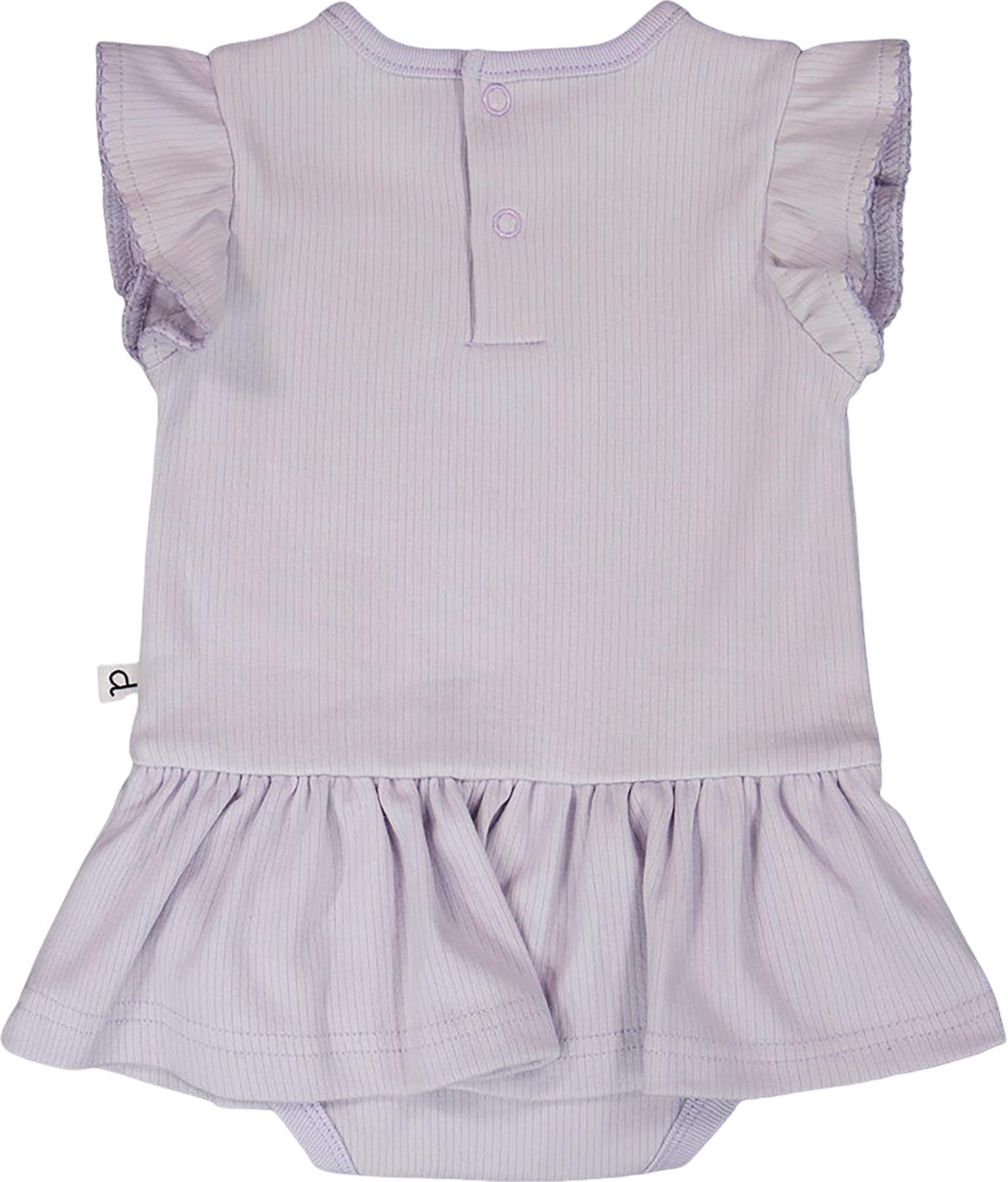 Product gallery image number 3 for product Cotton Rib Jersey Romper with Frill - Baby Girl