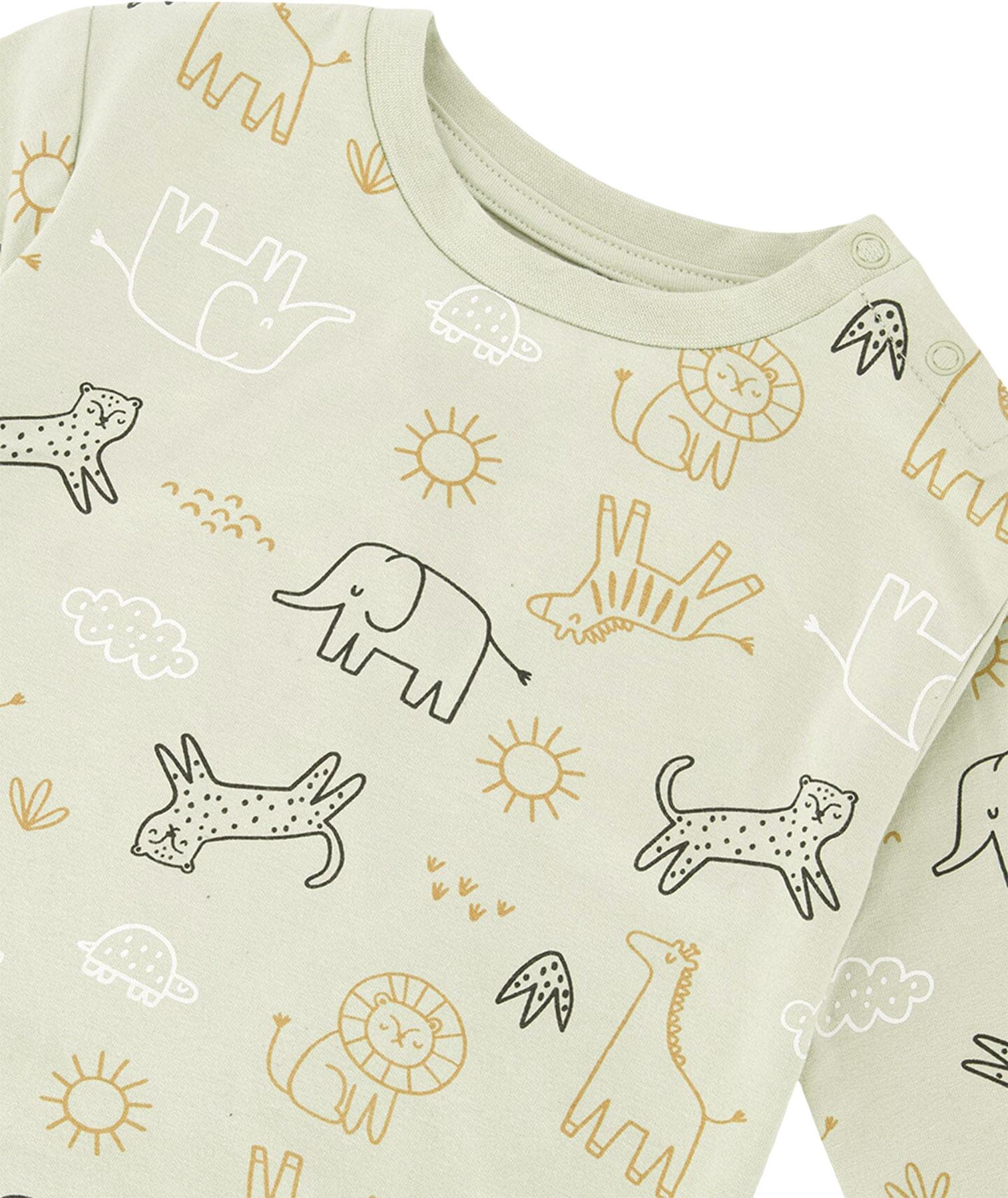 Product gallery image number 4 for product Printed Organic Cotton Jersey Sweater and Pant Set - Baby Boy