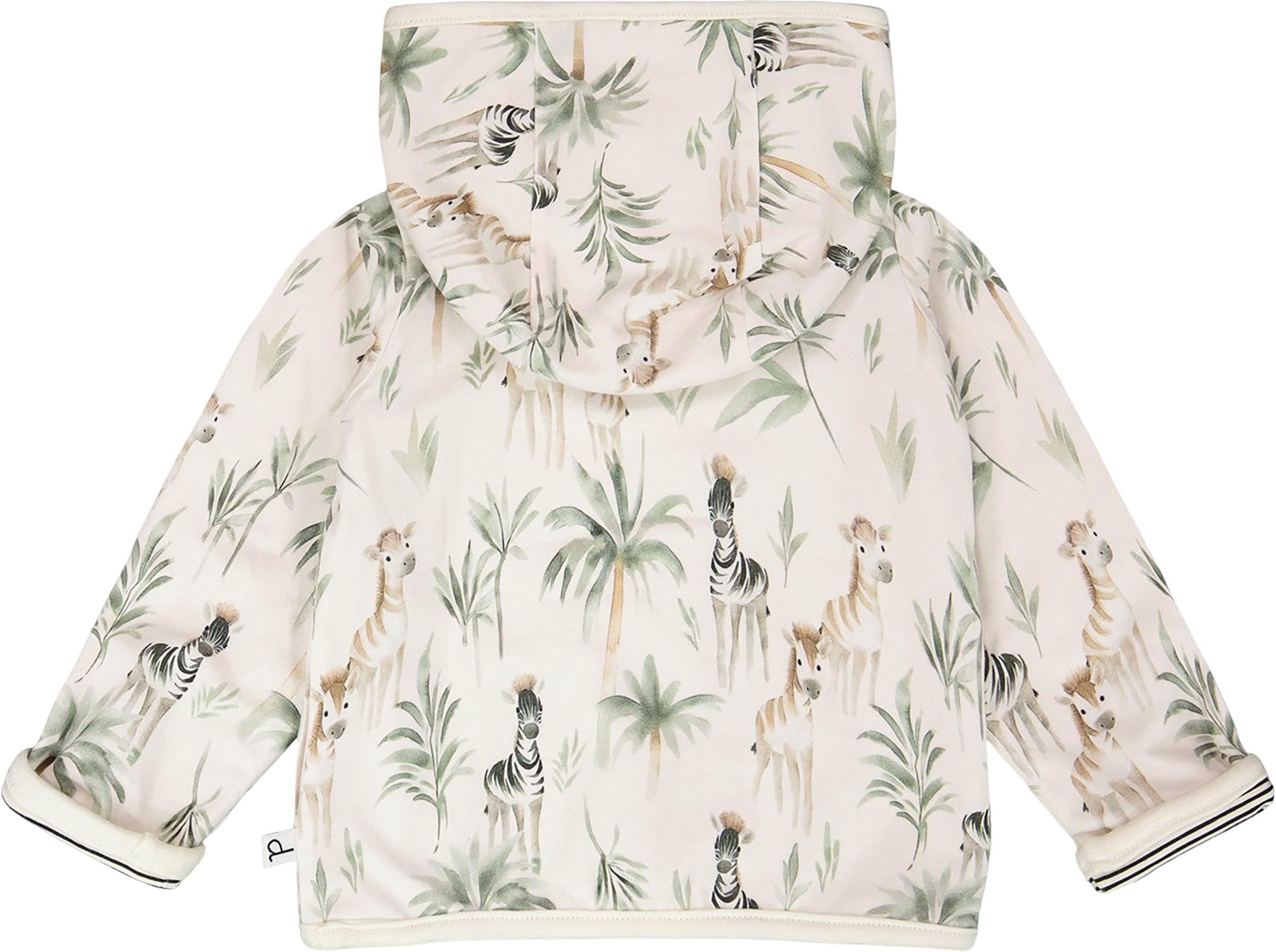 Product gallery image number 3 for product Printed Organic Cotton Jersey Reversible Hooded Jacket - Baby Boy