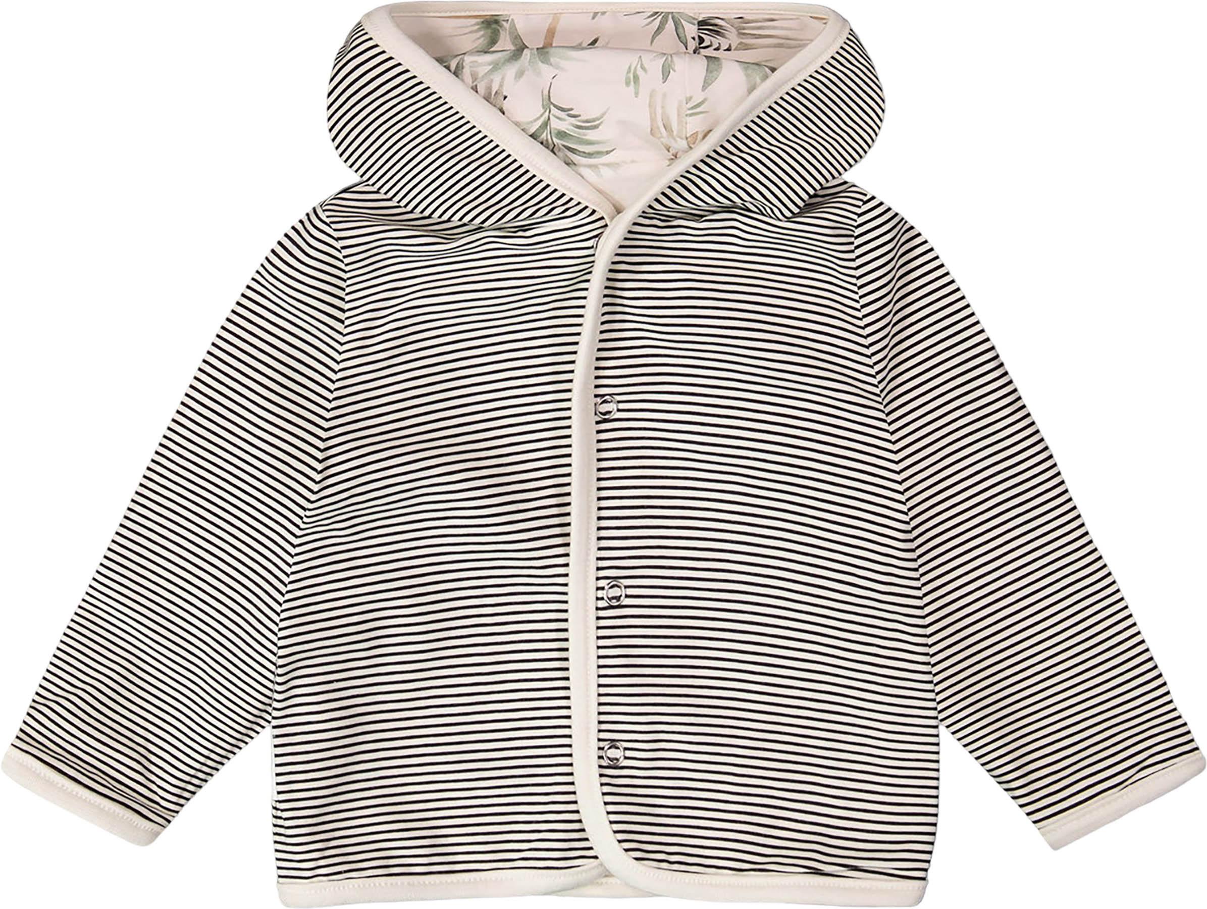Product gallery image number 5 for product Printed Organic Cotton Jersey Reversible Hooded Jacket - Baby Boy
