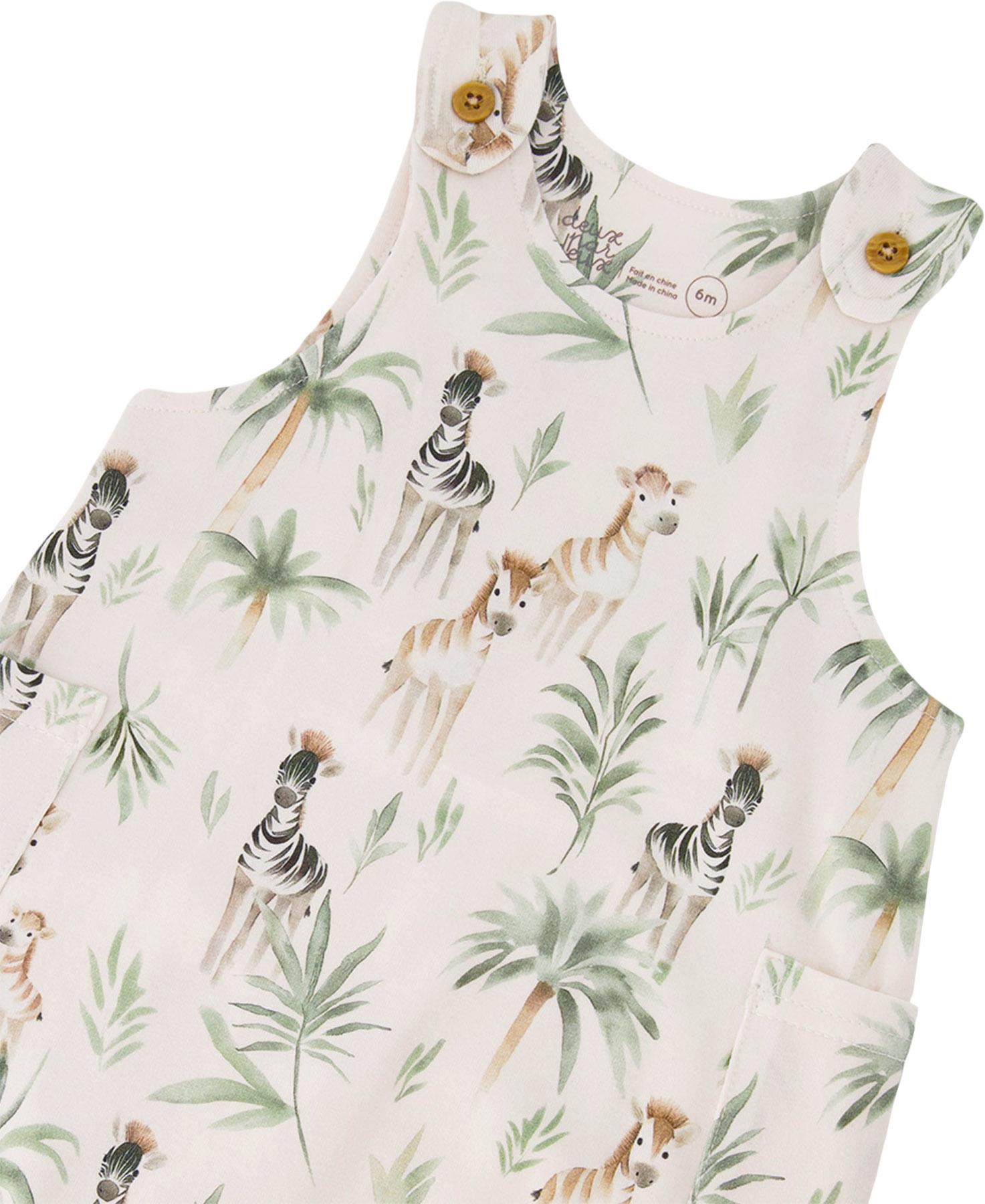 Product gallery image number 3 for product Printed Organic Cotton Jersey Romper - Baby Boy