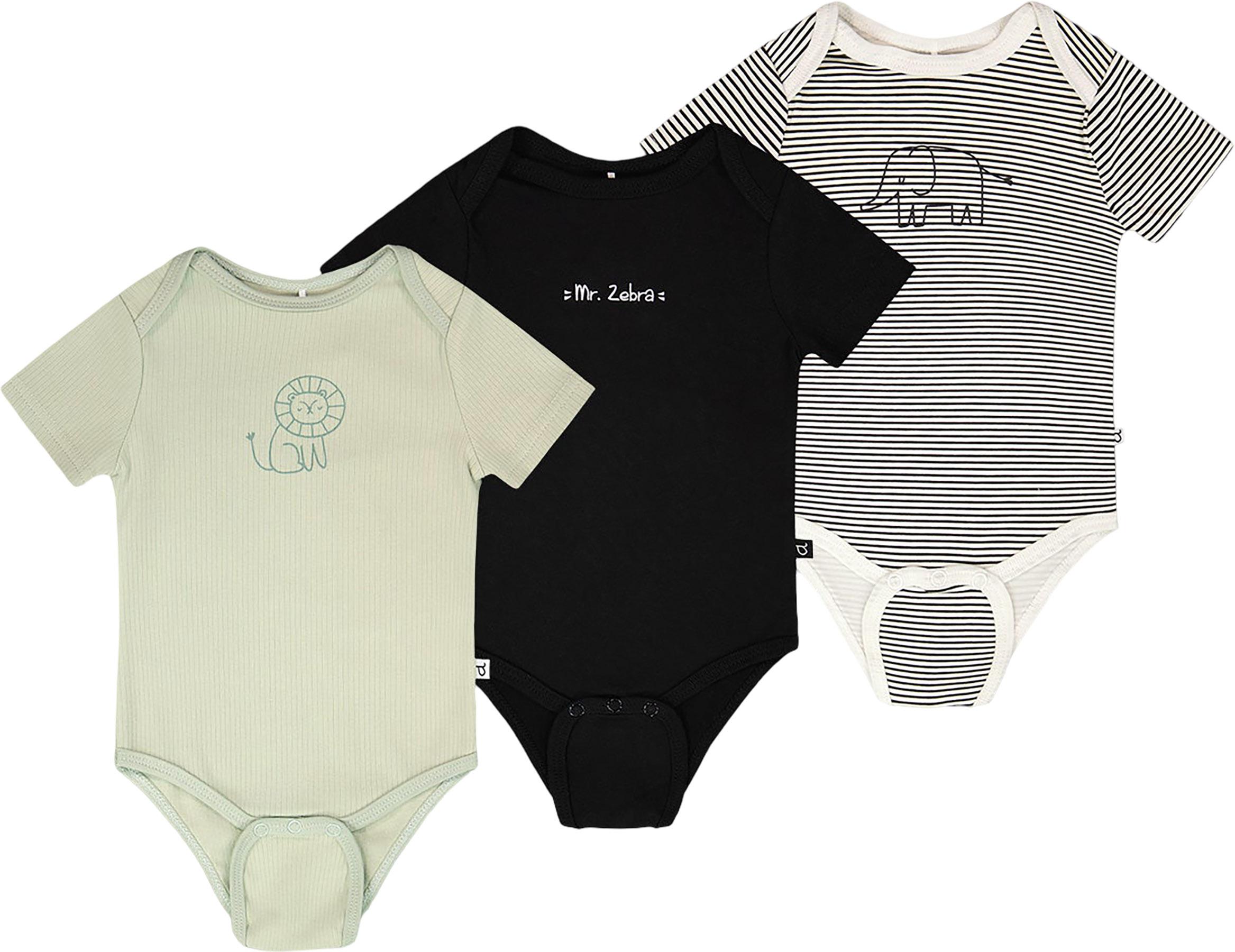 Product image for Printed Evolutive 3 Pack Organic Cotton Jersey Onesie - Baby Boy