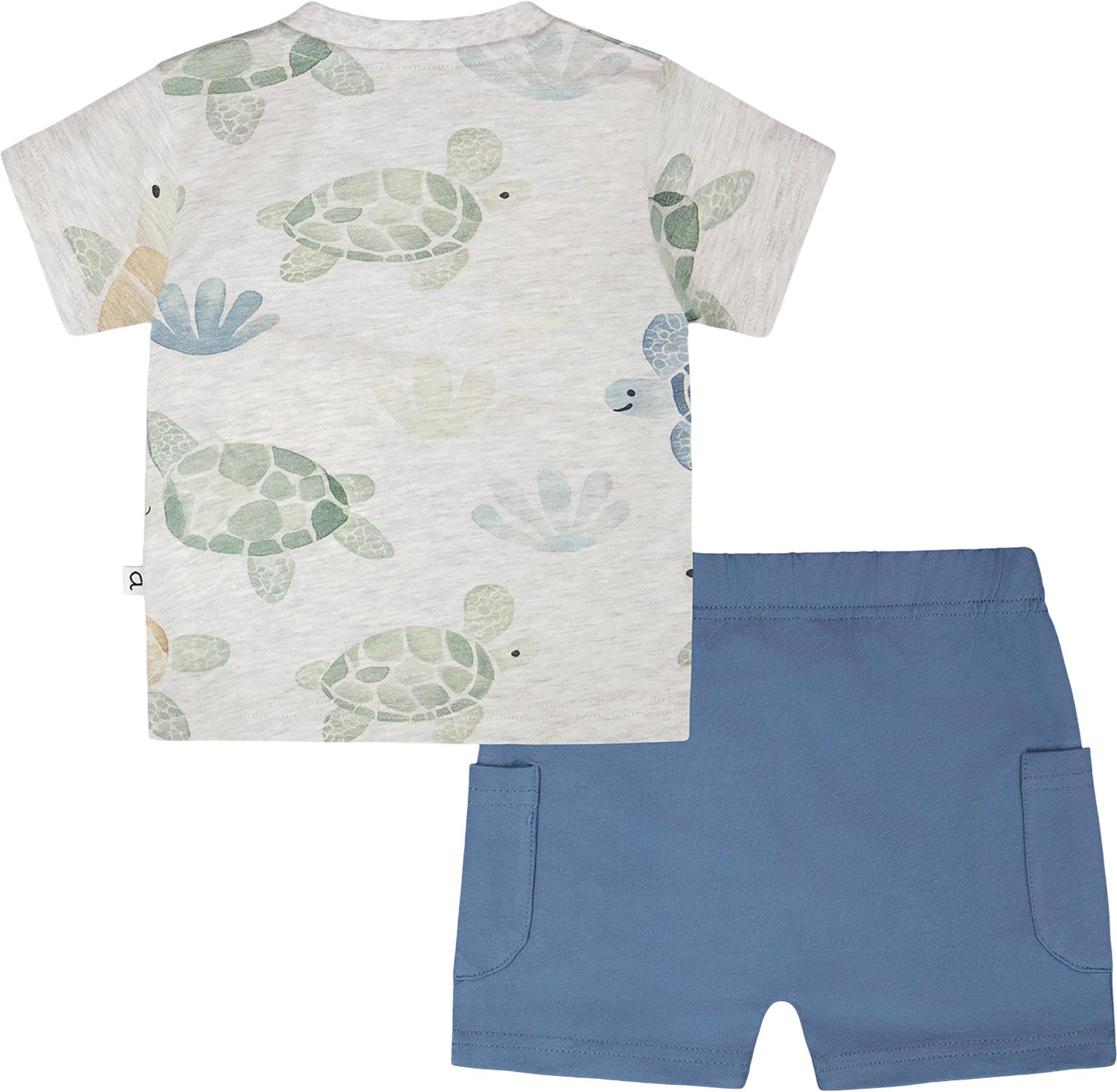 Product gallery image number 2 for product Printed Jersey T-Shirt and Organic Cotton Jersey Shorts Set - Baby Boy