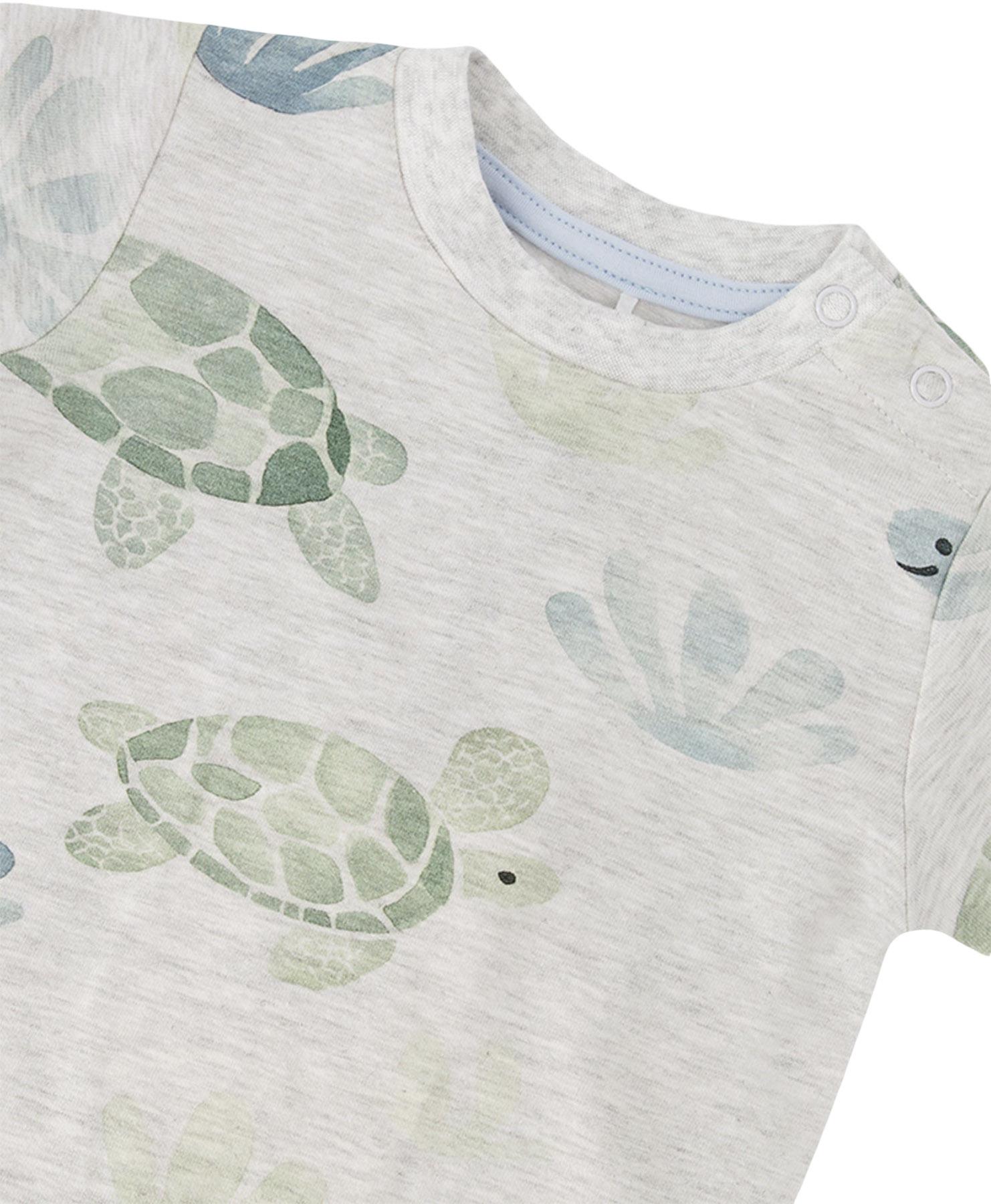 Product gallery image number 3 for product Printed Jersey T-Shirt and Organic Cotton Jersey Shorts Set - Baby Boy