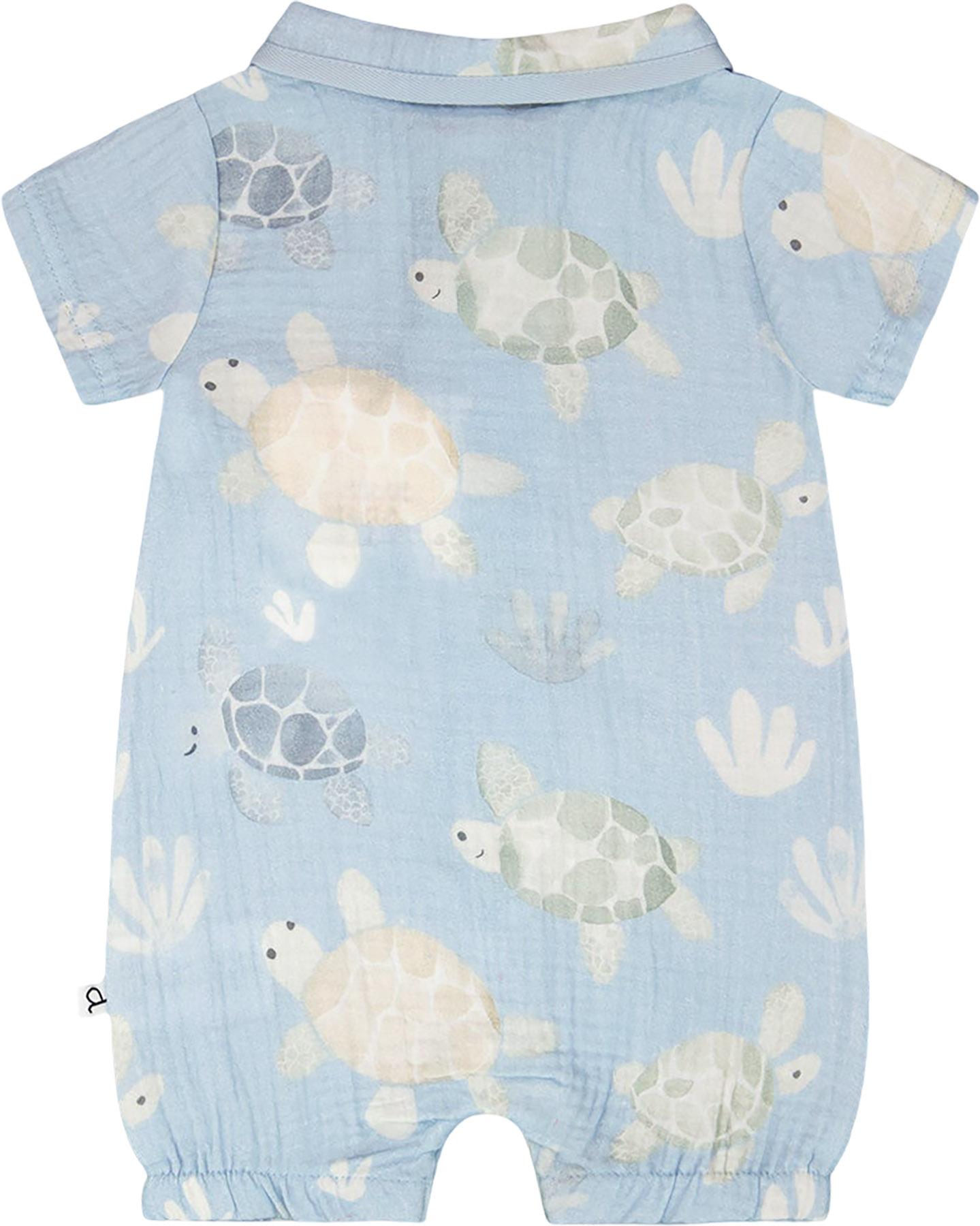 Product gallery image number 2 for product Printed Muslin Romper - Baby Boy