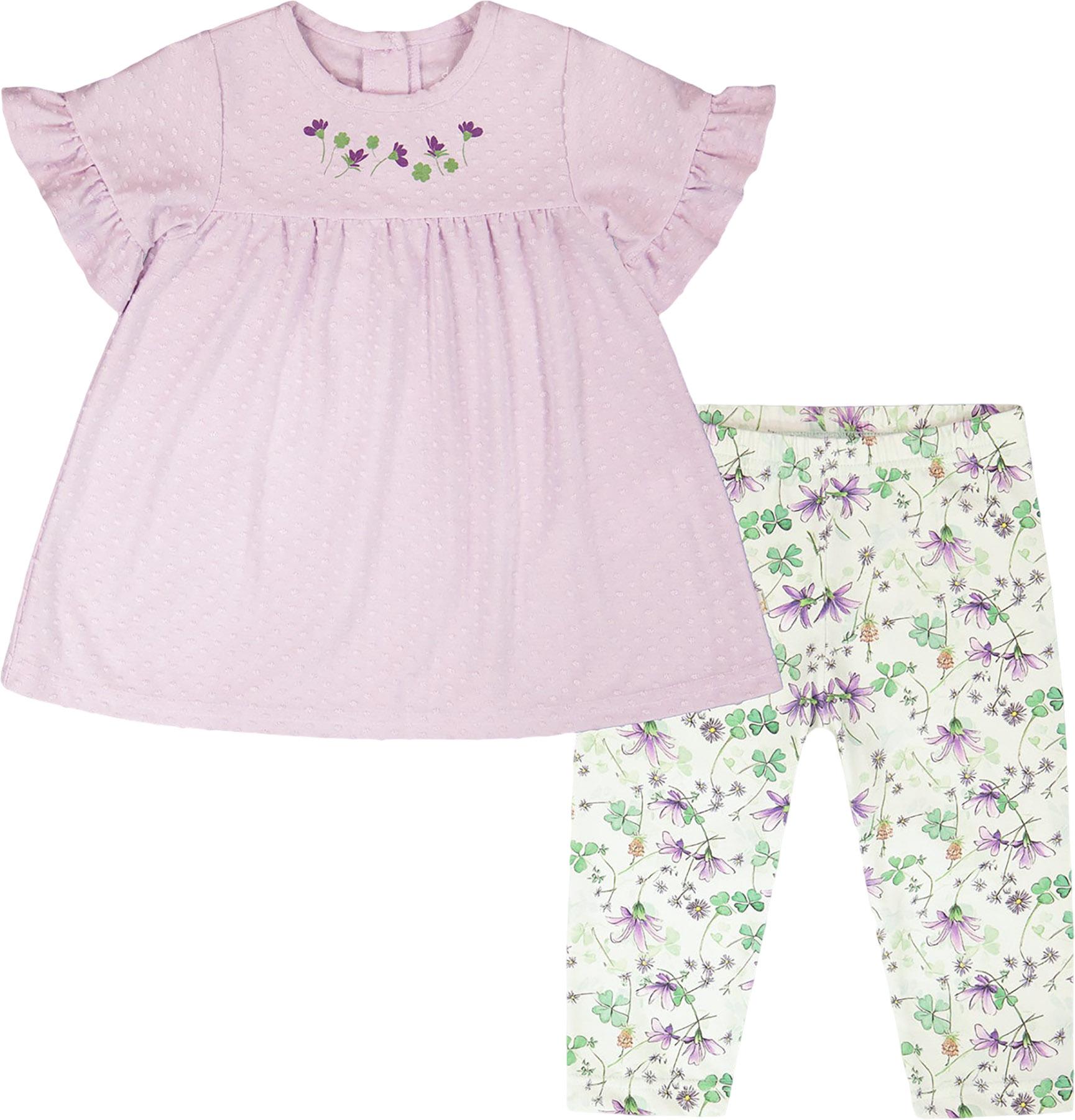 Product image for Printed Jersey Tunic and Cotton Capri Set - Little Girl