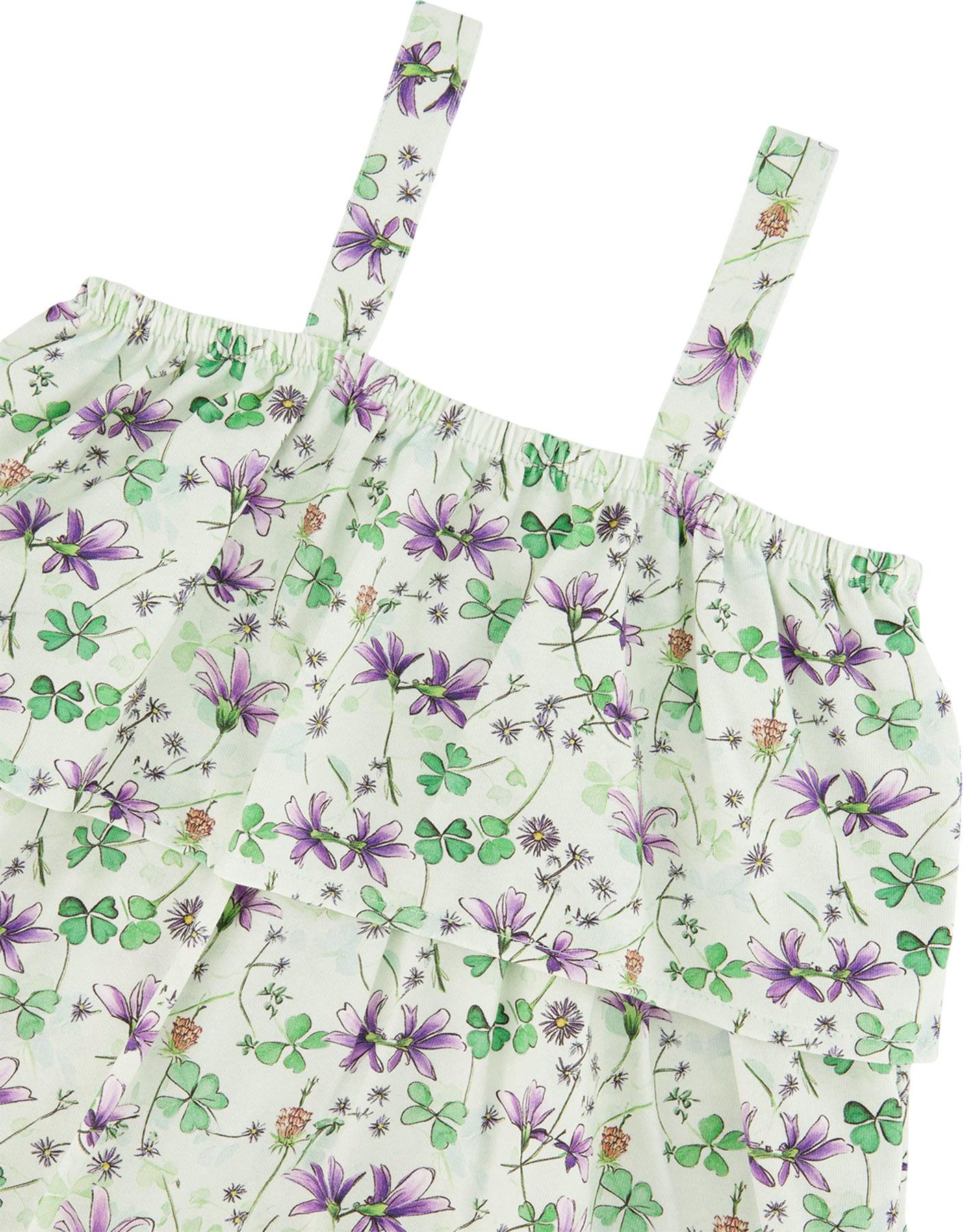 Product gallery image number 2 for product Printed Jersey Romper - Little Girl