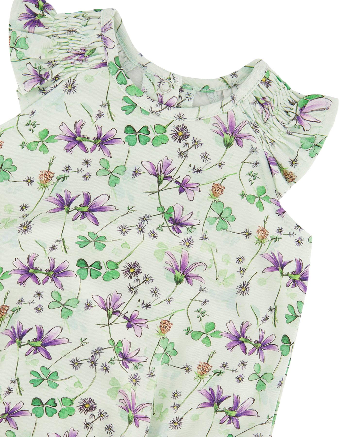 Product gallery image number 3 for product Printed Jersey Romper - Baby Girl