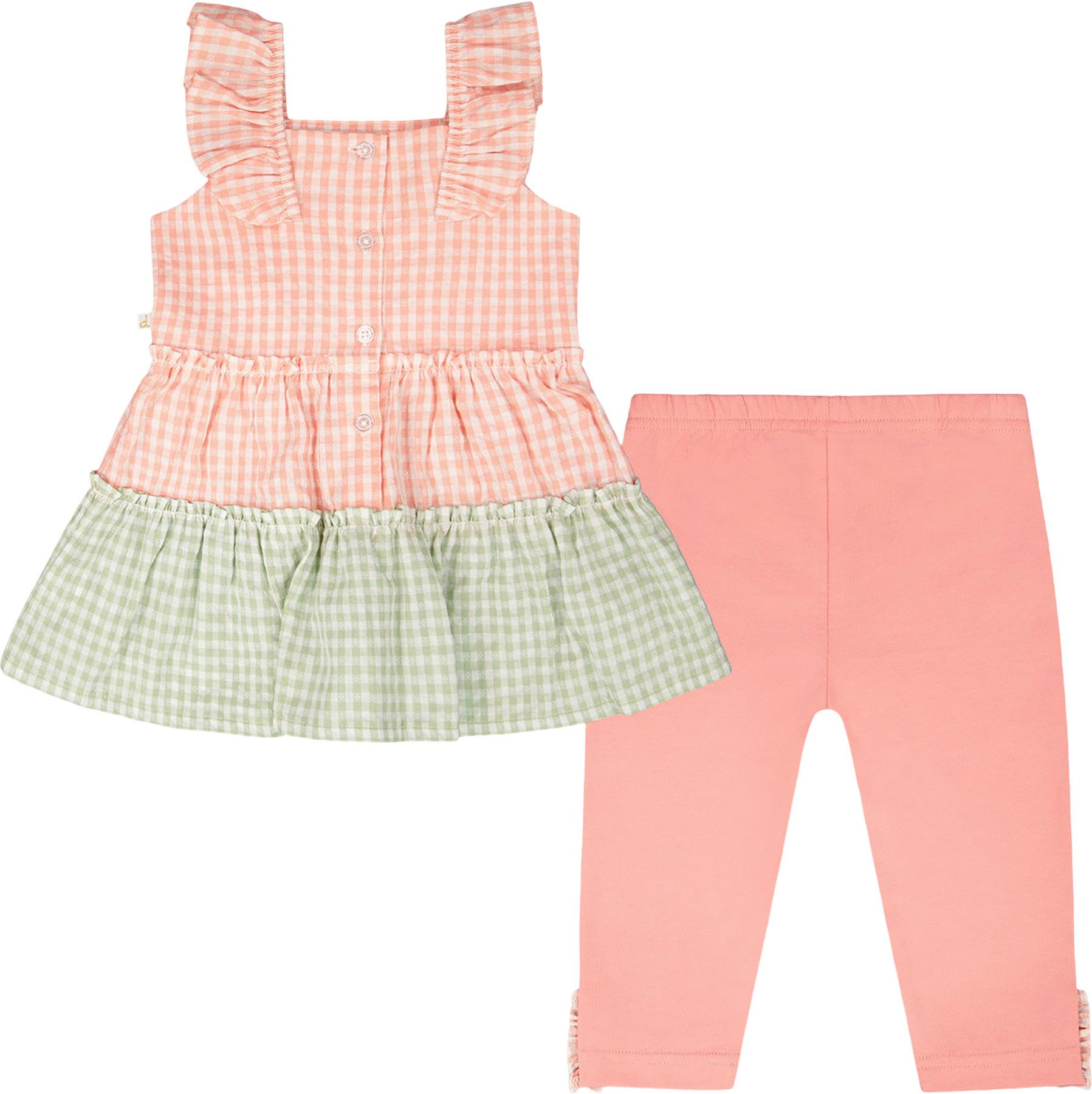 Product gallery image number 2 for product Printed Tunic and Organic Cotton Capri Set - Baby Girl