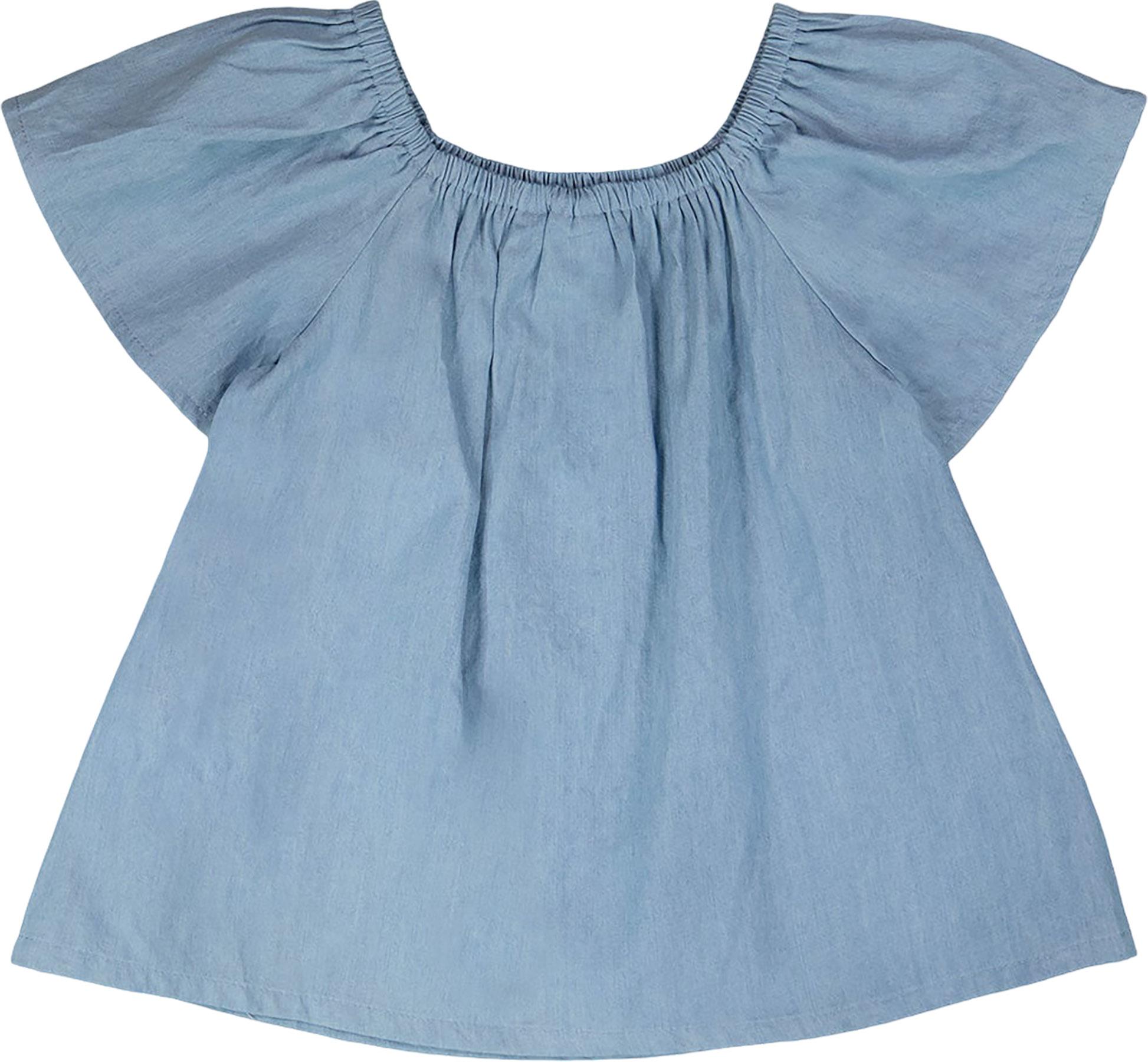 Product gallery image number 2 for product Chambray Short Sleeve Top - Big Girl