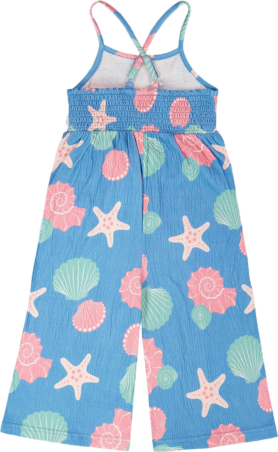 Product gallery image number 2 for product Striped Crinkle Jersey Jumpsuit - Little Girl