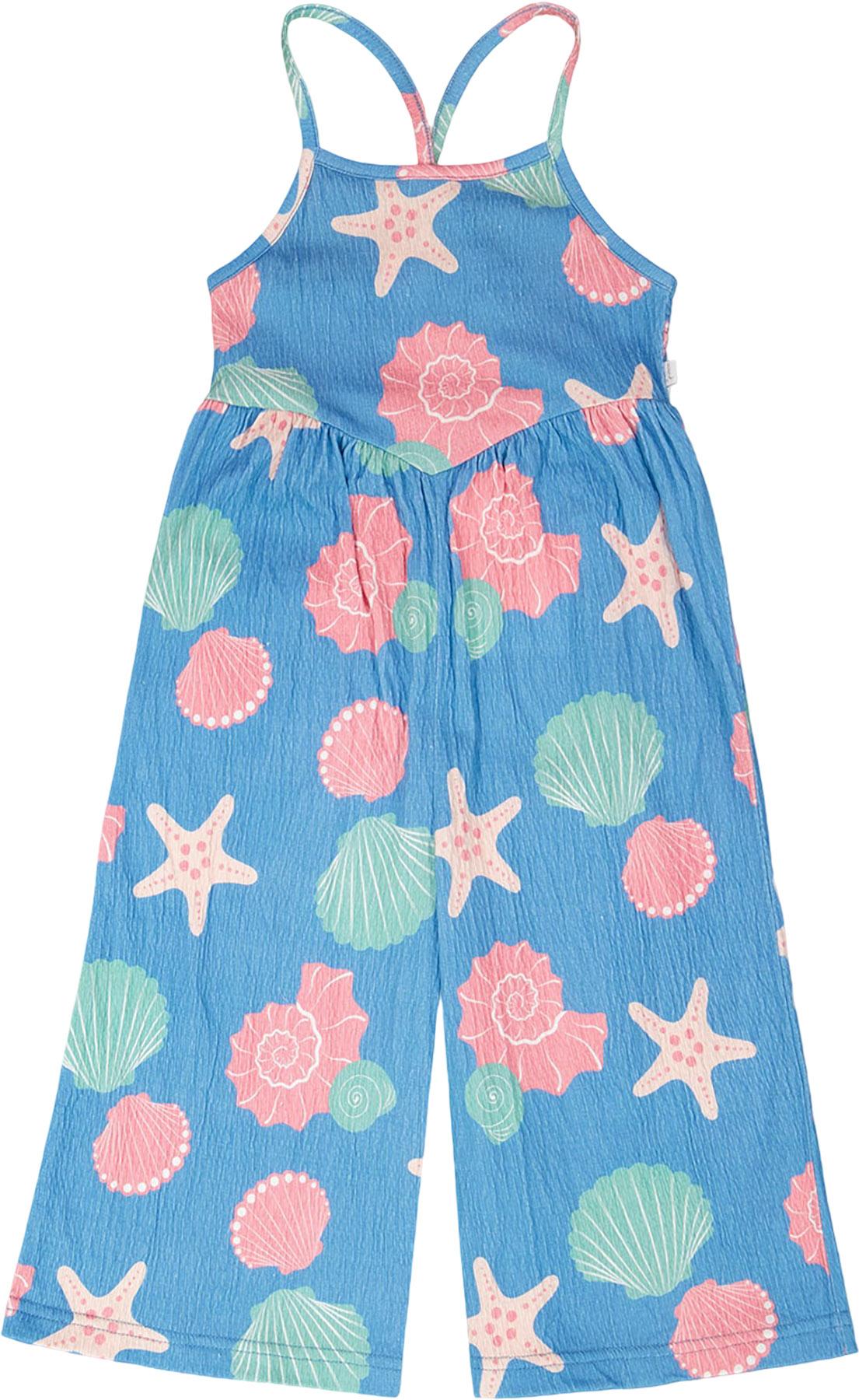 Product image for Striped Crinkle Jersey Jumpsuit - Little Girl