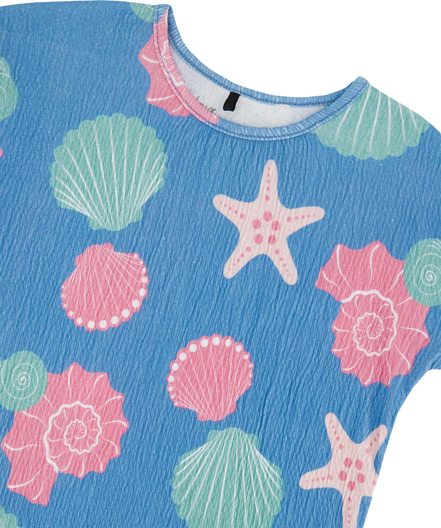 Product gallery image number 3 for product Printed Crinkle Jersey T-Shirt - Little Girl