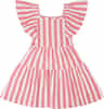 Colour: White - Pink Stripes