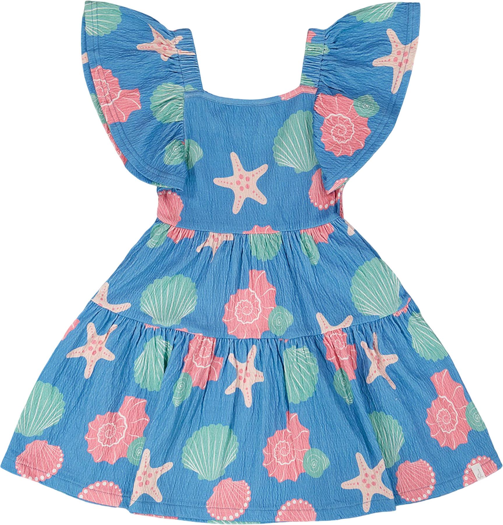 Product image for Robe en jersey froissé à rayures - Petite fille