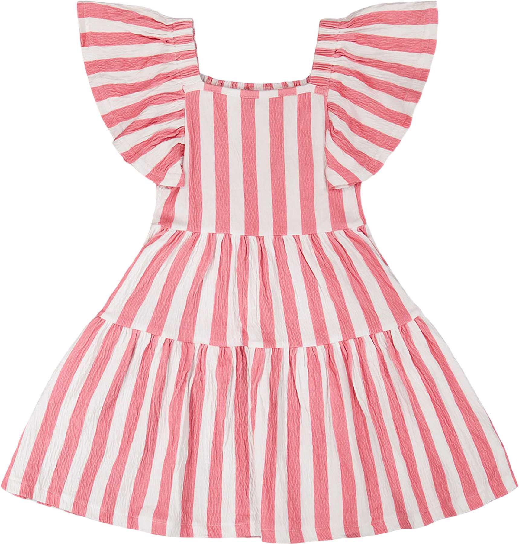 White - Pink Stripes