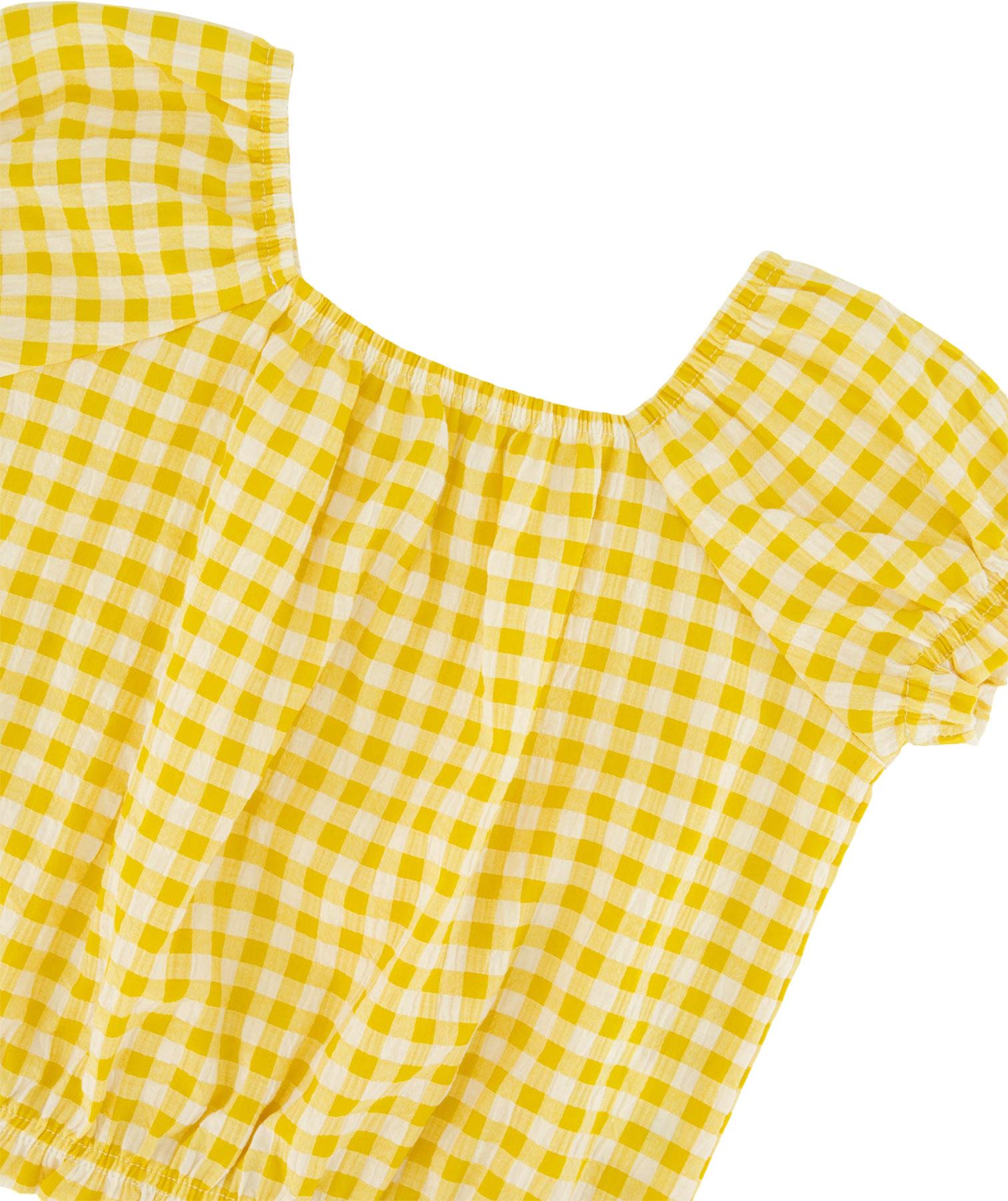 Product gallery image number 3 for product Gingham Peasant Top - Little Girl