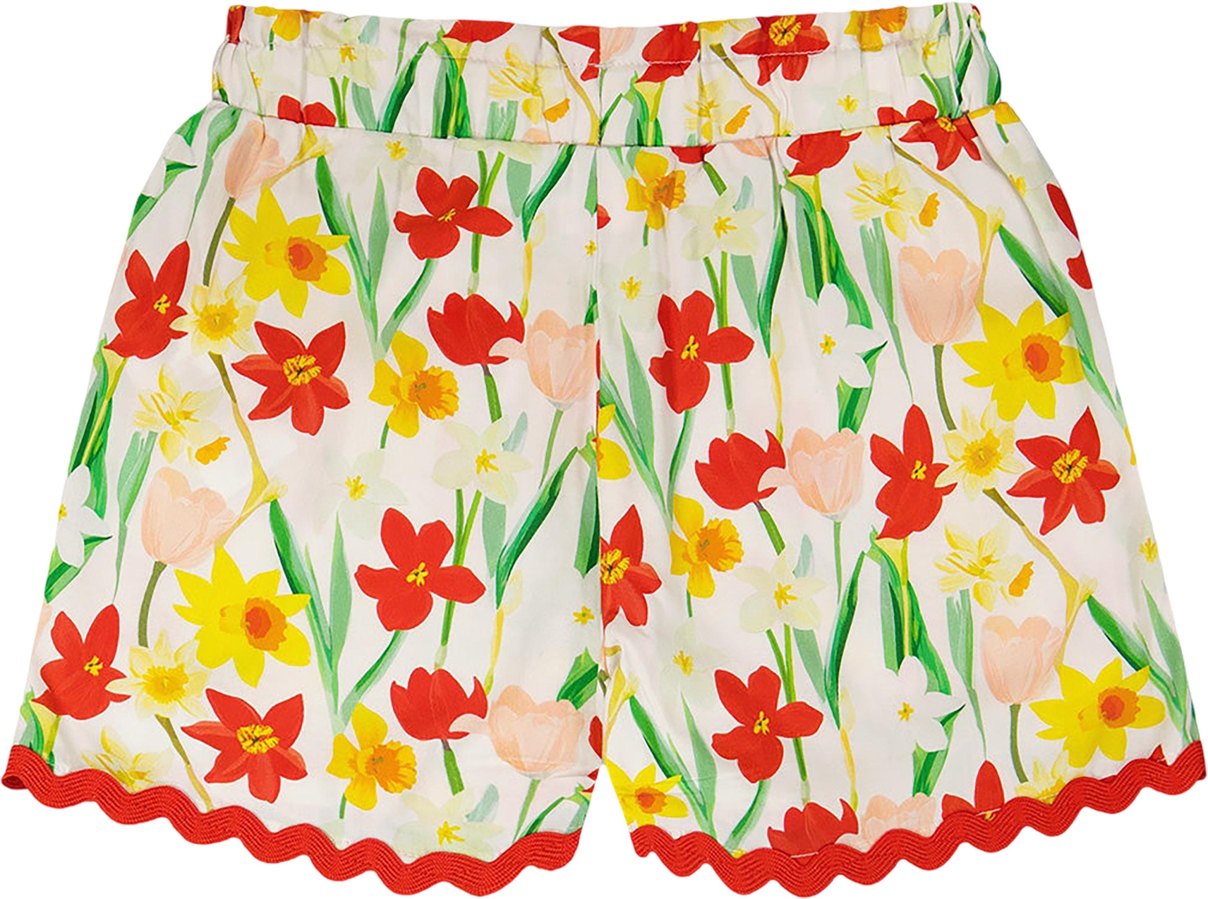 Product gallery image number 3 for product Printed Viscose Shorts - Little Girl