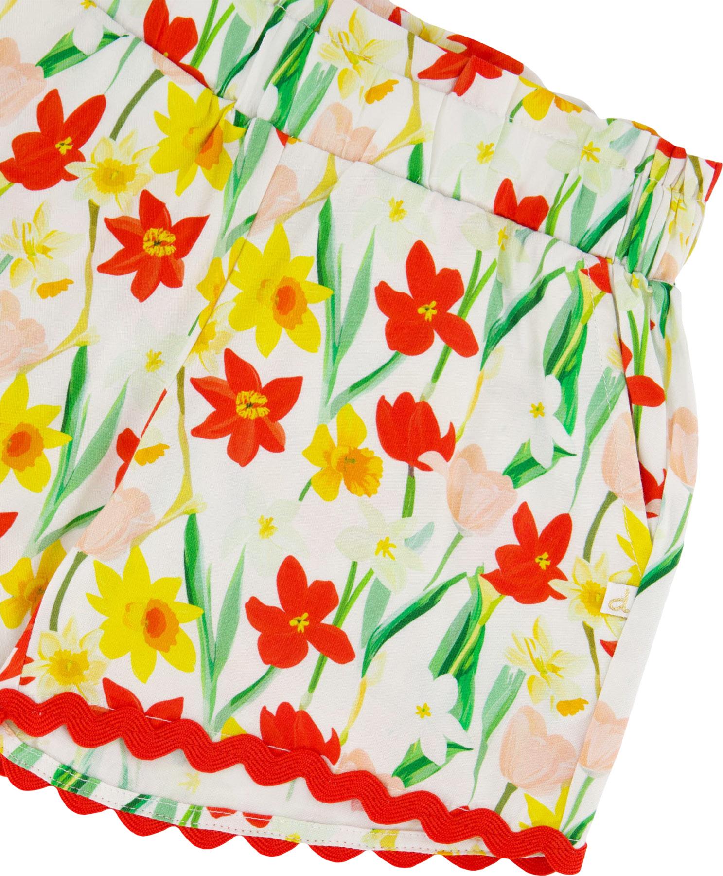 Product gallery image number 2 for product Printed Viscose Shorts - Little Girl