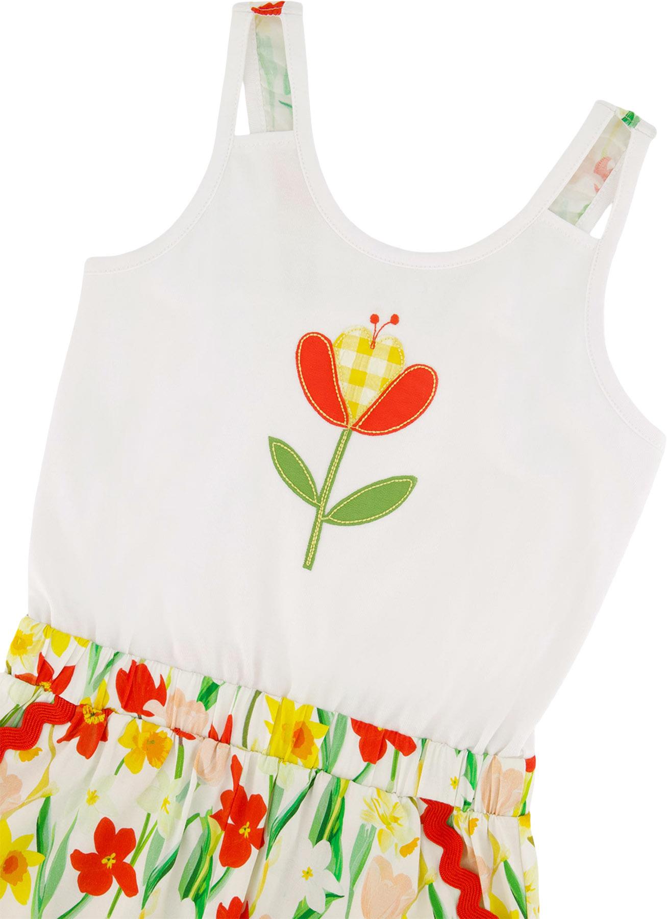 Product gallery image number 2 for product Jersey and Viscose Romper - Big Girl