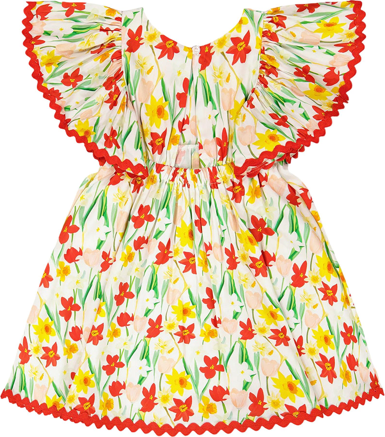 Product gallery image number 2 for product Printed Viscose Dress - Little Girl 