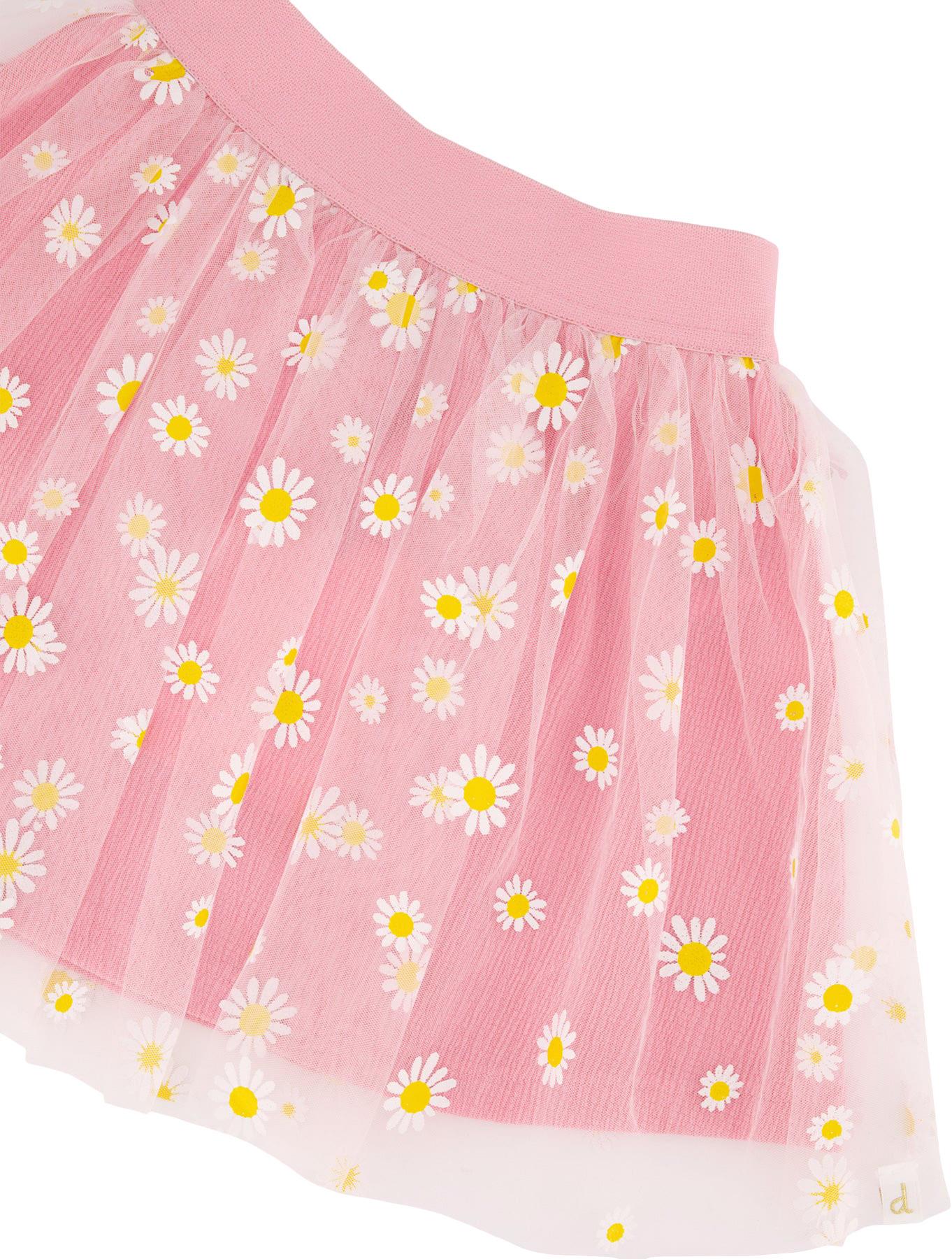 Product gallery image number 2 for product Mesh and Crinkle Jersey Skirt - Little Girl
