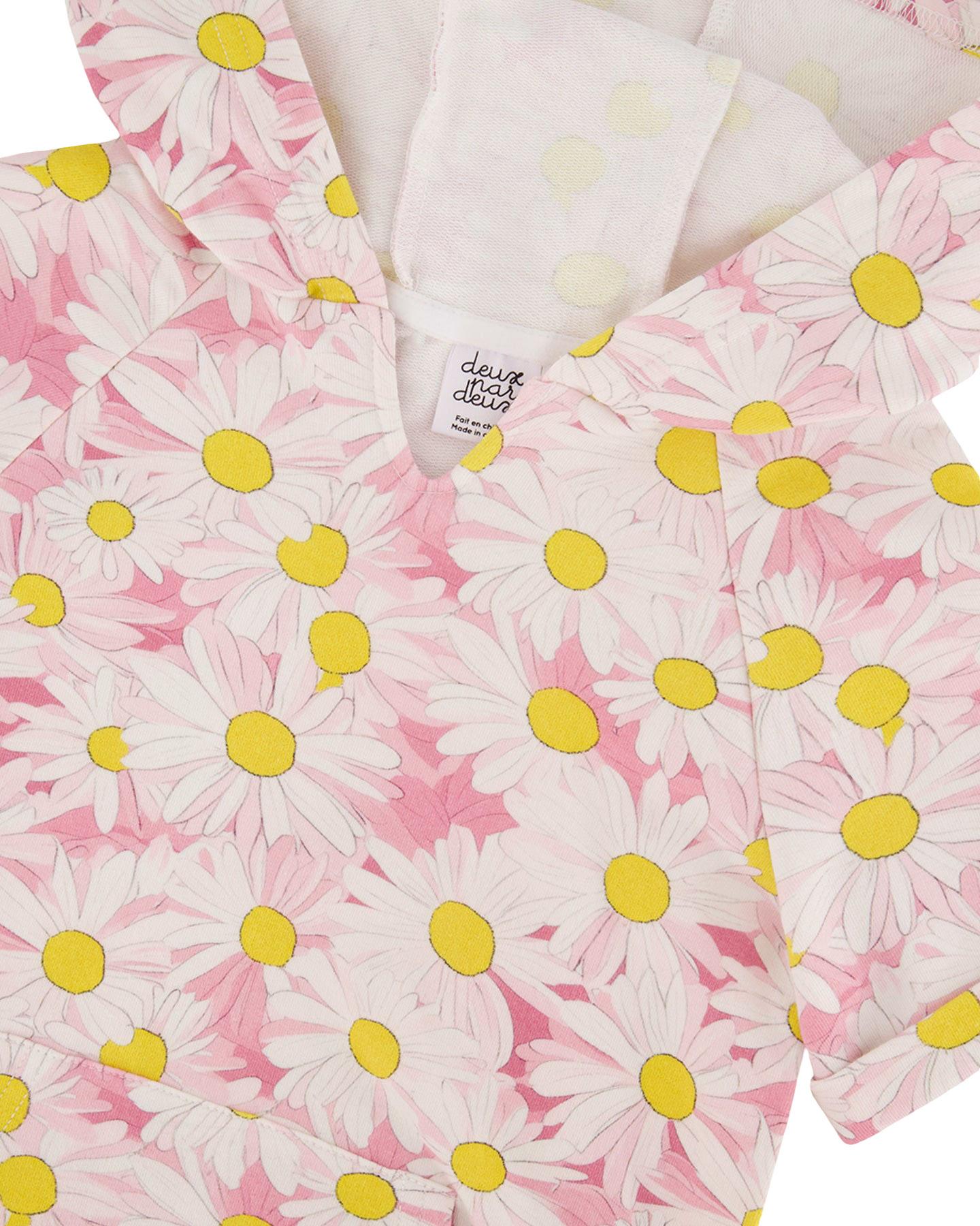 Product gallery image number 3 for product Printed French Terry Hooded Dress - Big Girl