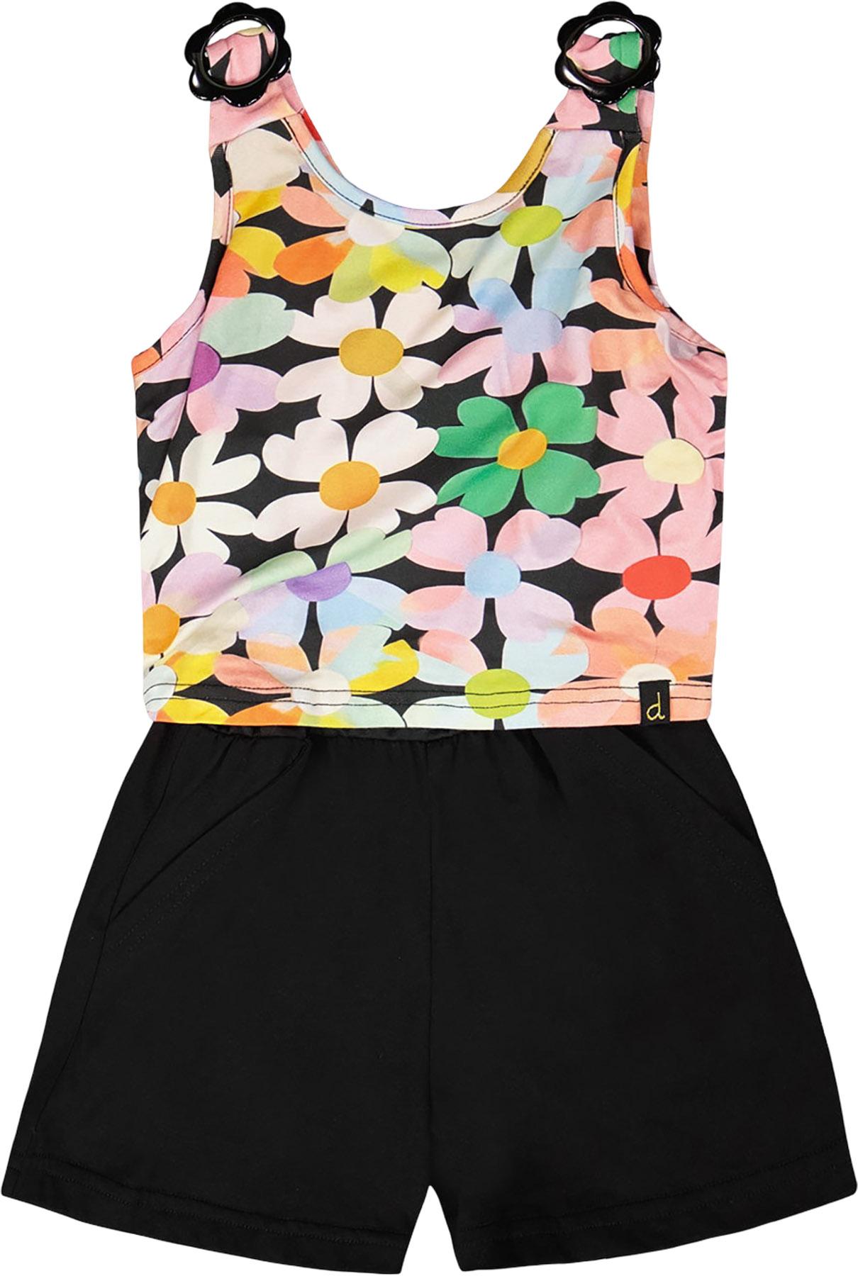 Product gallery image number 2 for product Printed Sleeveless Jersey Jumpsuit - Little Girl