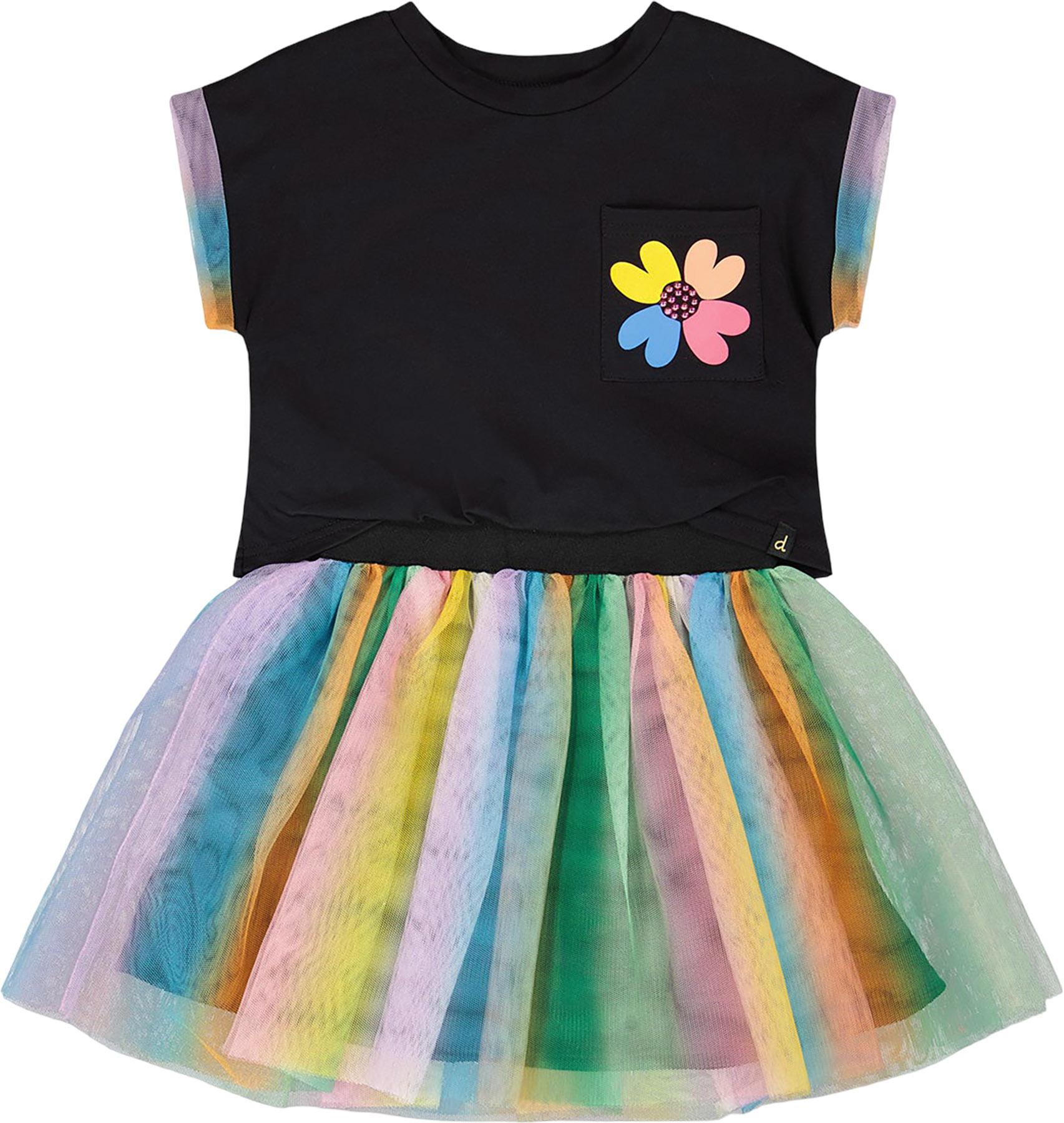 Product image for Organic Cotton Bi-material Dress with Mesh Skirt - Big Girl