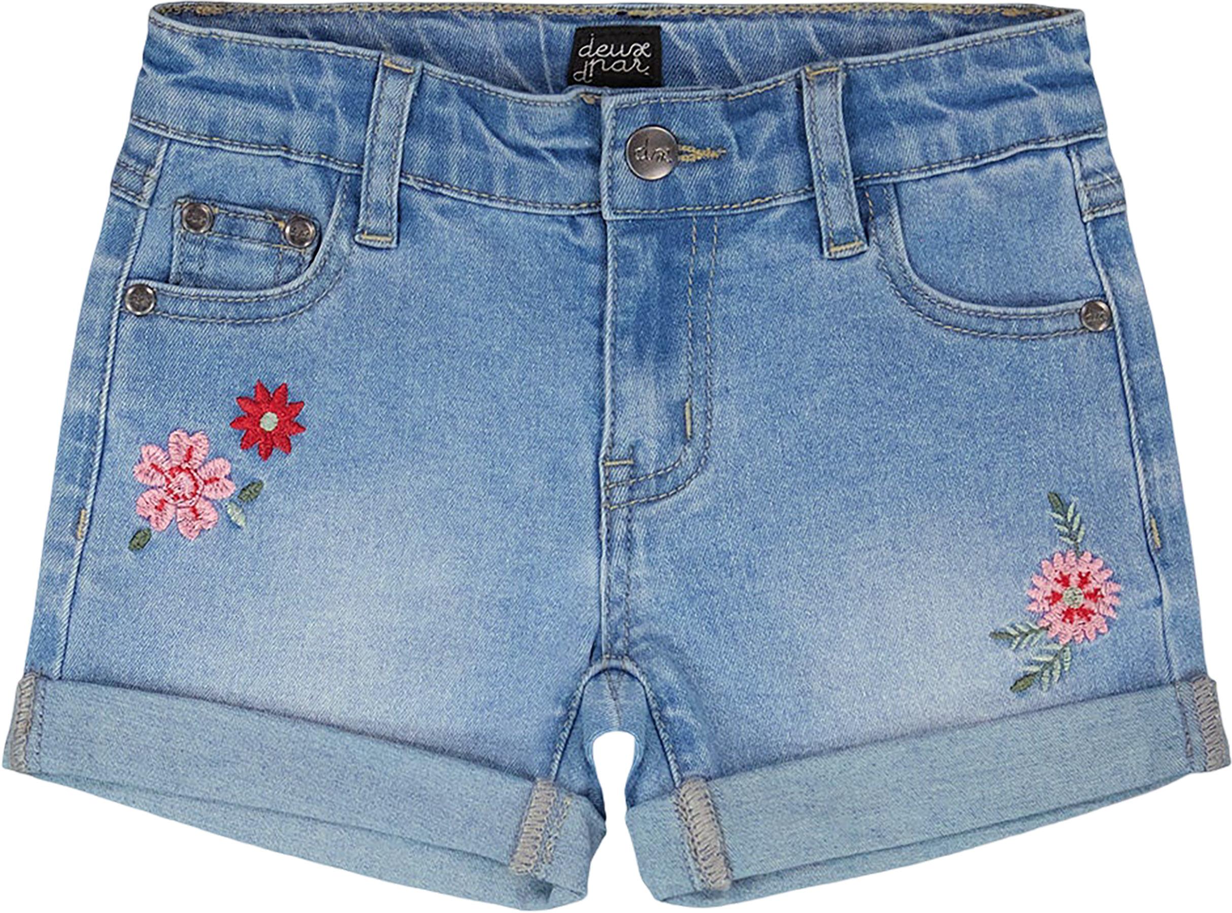 Product image for Denim Shorts with Embroidery - Little Girl