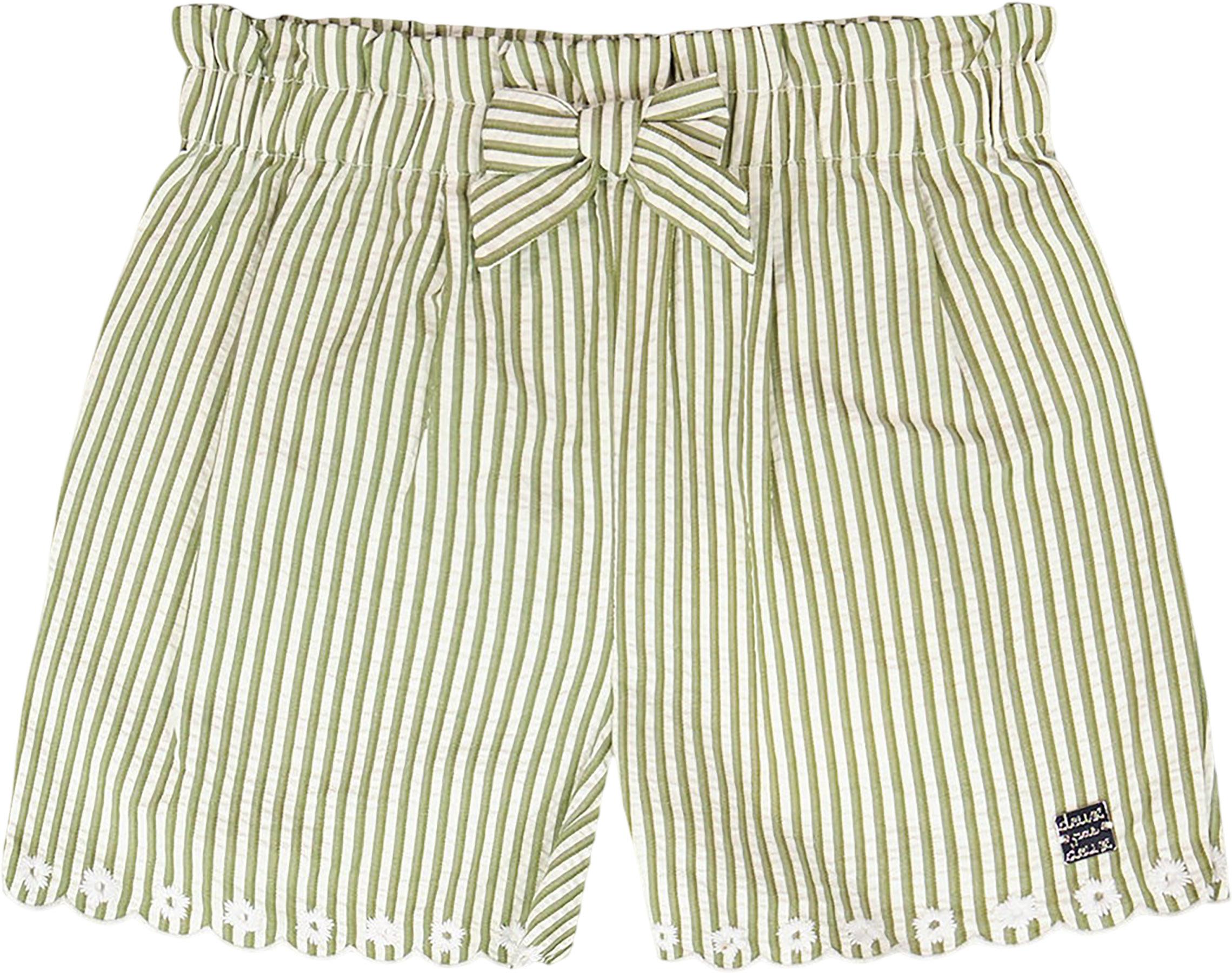 Product image for Striped Shorts with Embroidery - Big Girl