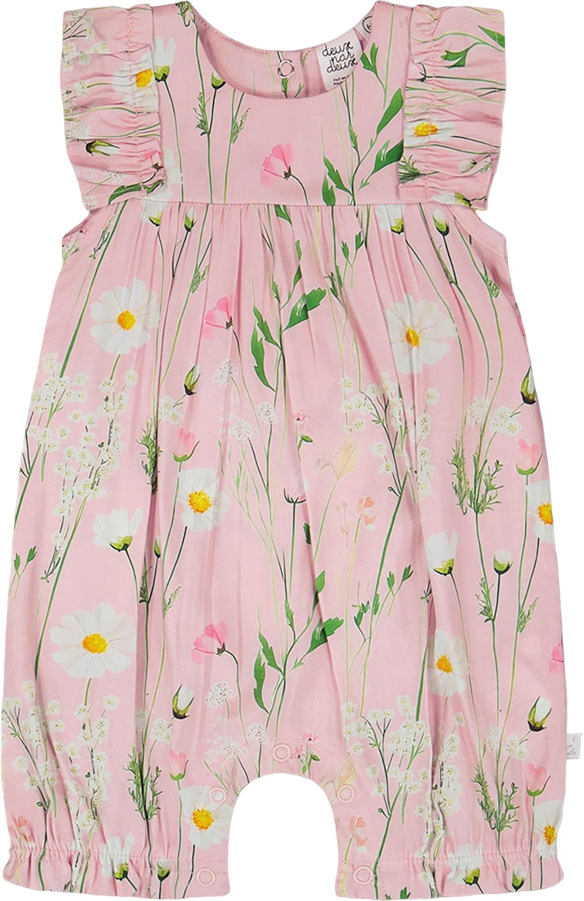 Product image for Printed Viscose Romper - Baby Girl