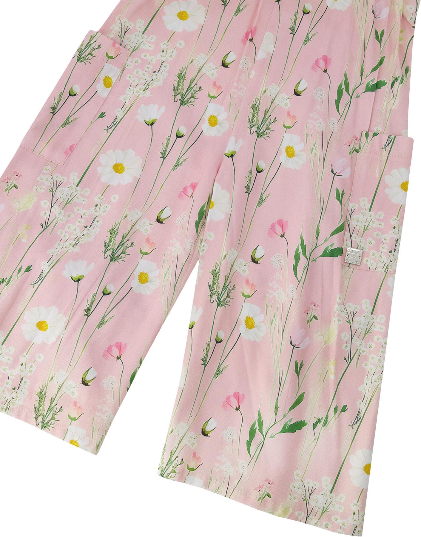Product gallery image number 4 for product Printed Viscose Jumpsuit - Little Girl