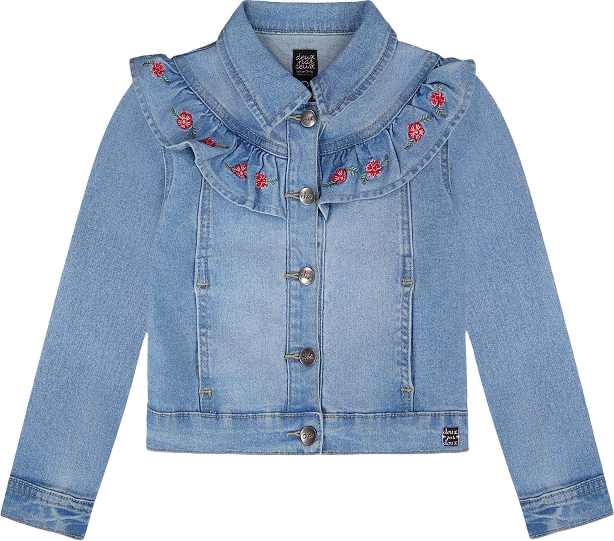 Product image for Denim Jacket with Embroidery - Big Girl