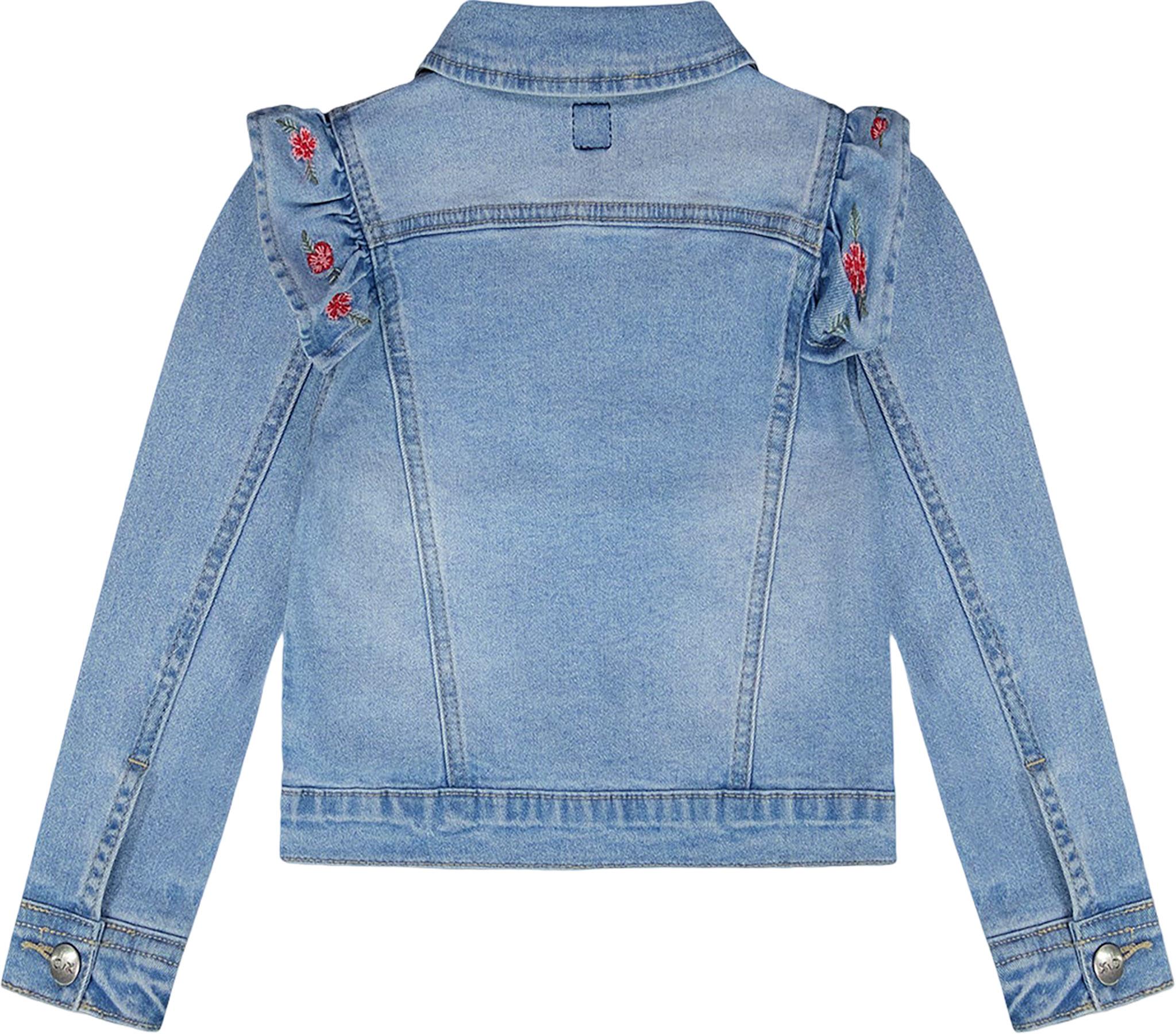 Product gallery image number 2 for product Denim Jacket with Embroidery - Little Girl