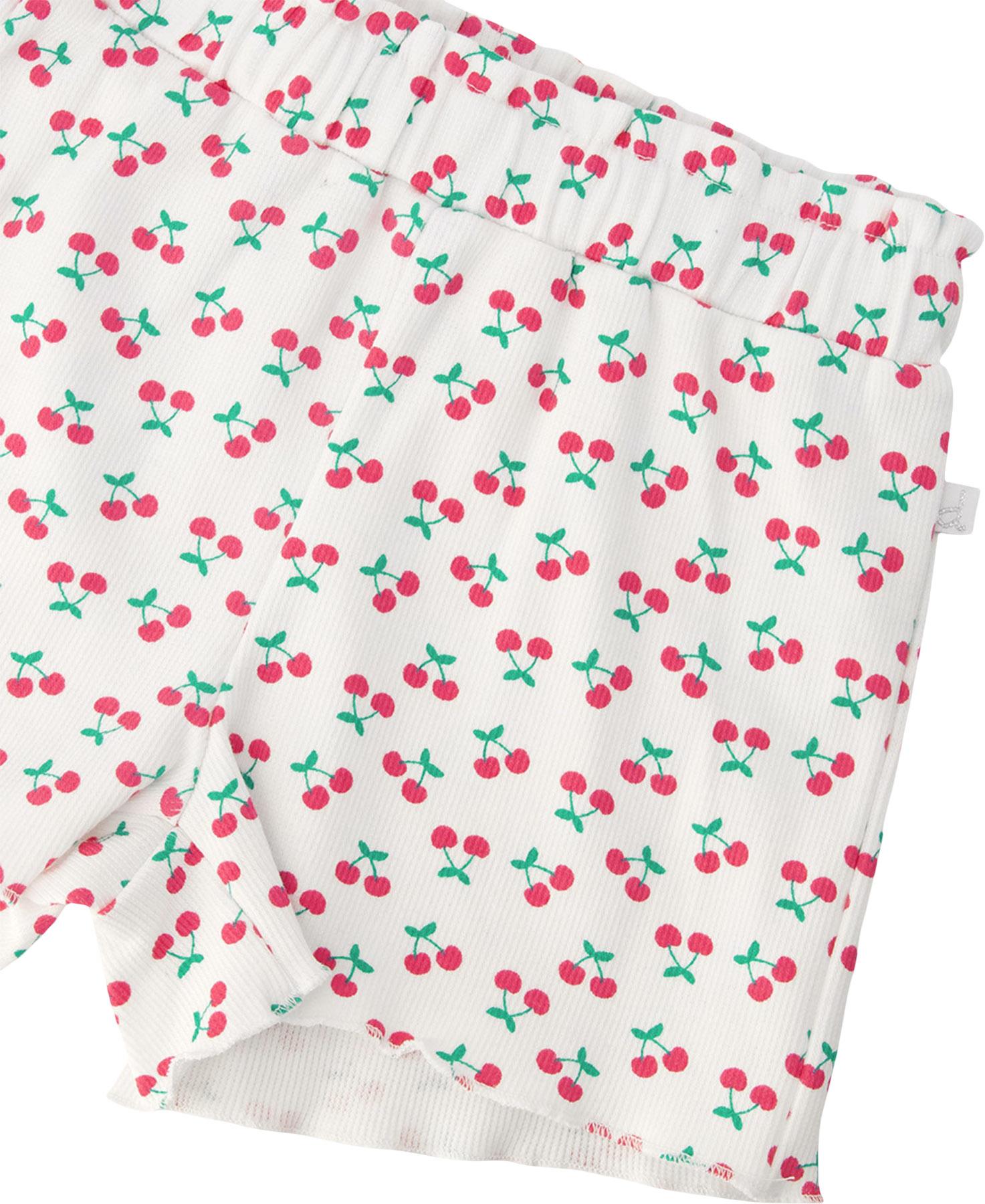 Product gallery image number 3 for product Printed Rib Shorts - Little Girl 