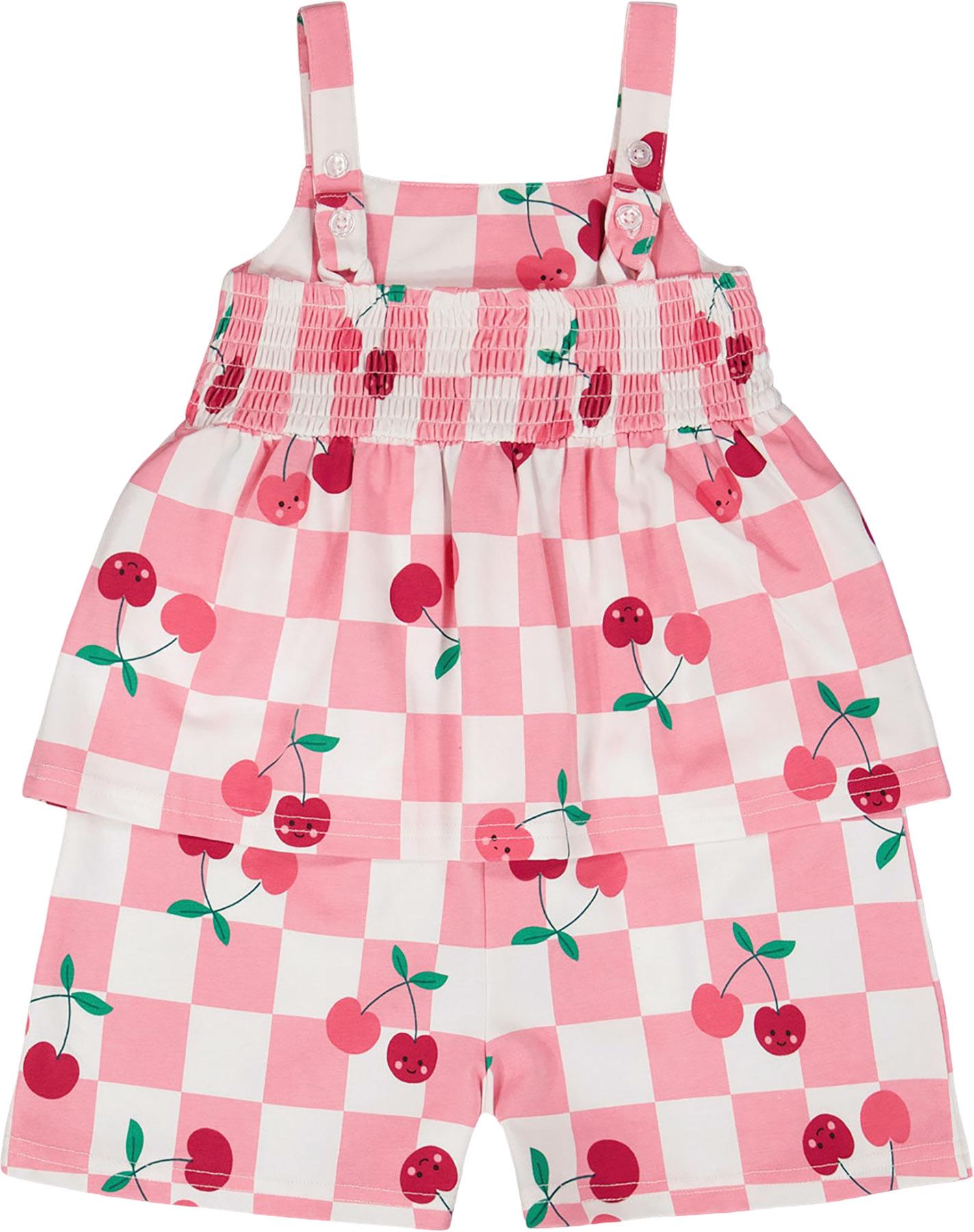 Product gallery image number 2 for product Printed Organic Cotton Jersey Romper - Big Girl 