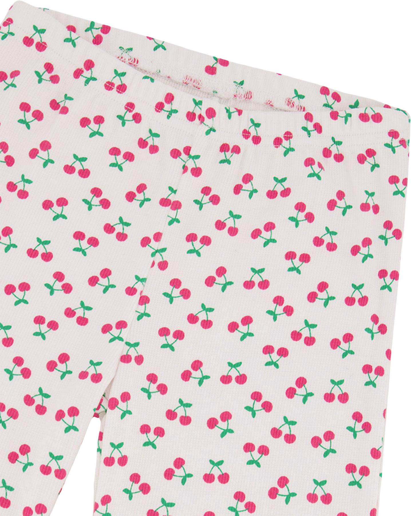 Product gallery image number 3 for product Printed Rib Flare Leg Leggings - Little Girl 