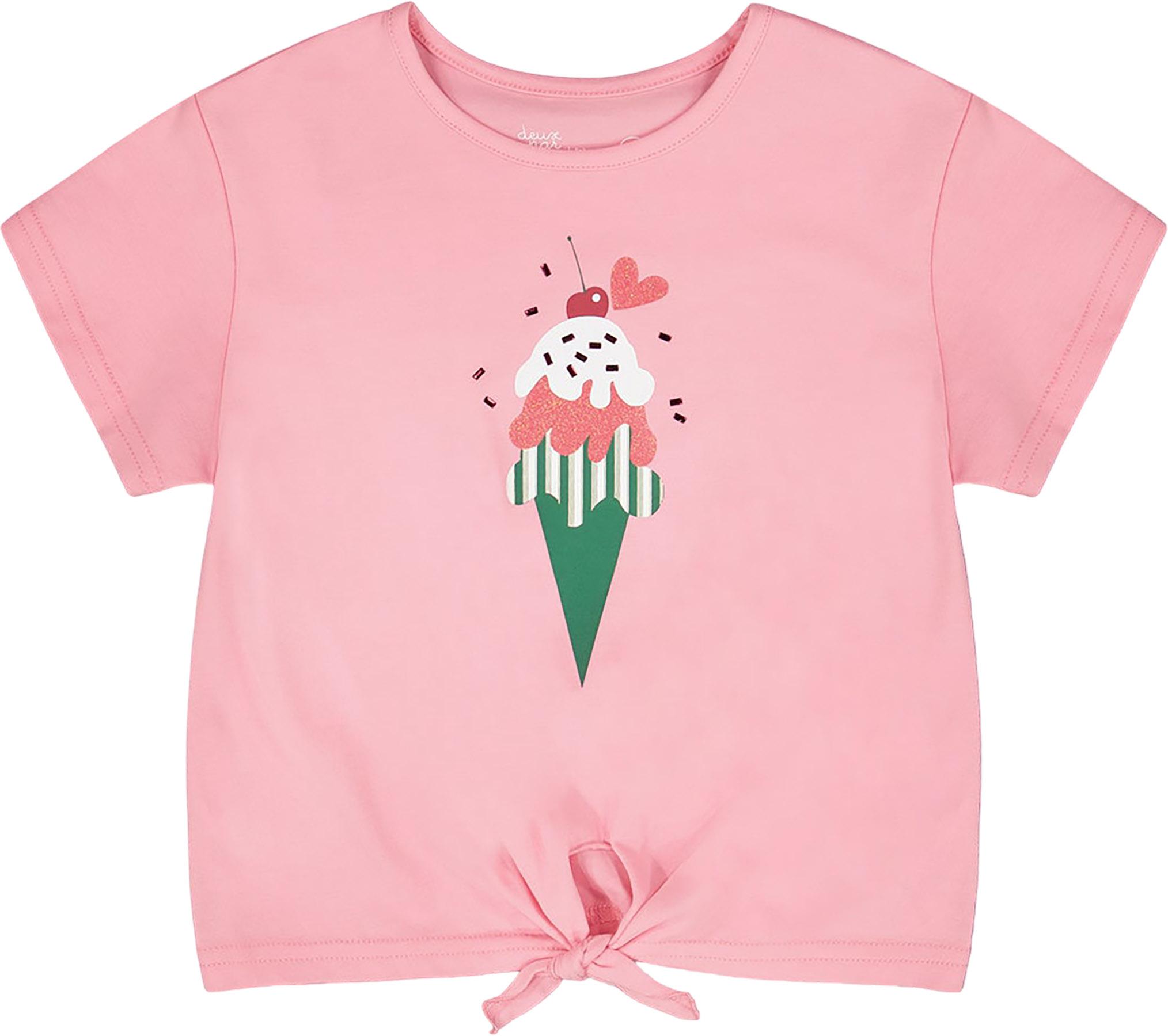 Product image for Organic Cotton Jersey T-Shirt with Tie at Waist - Big Girl