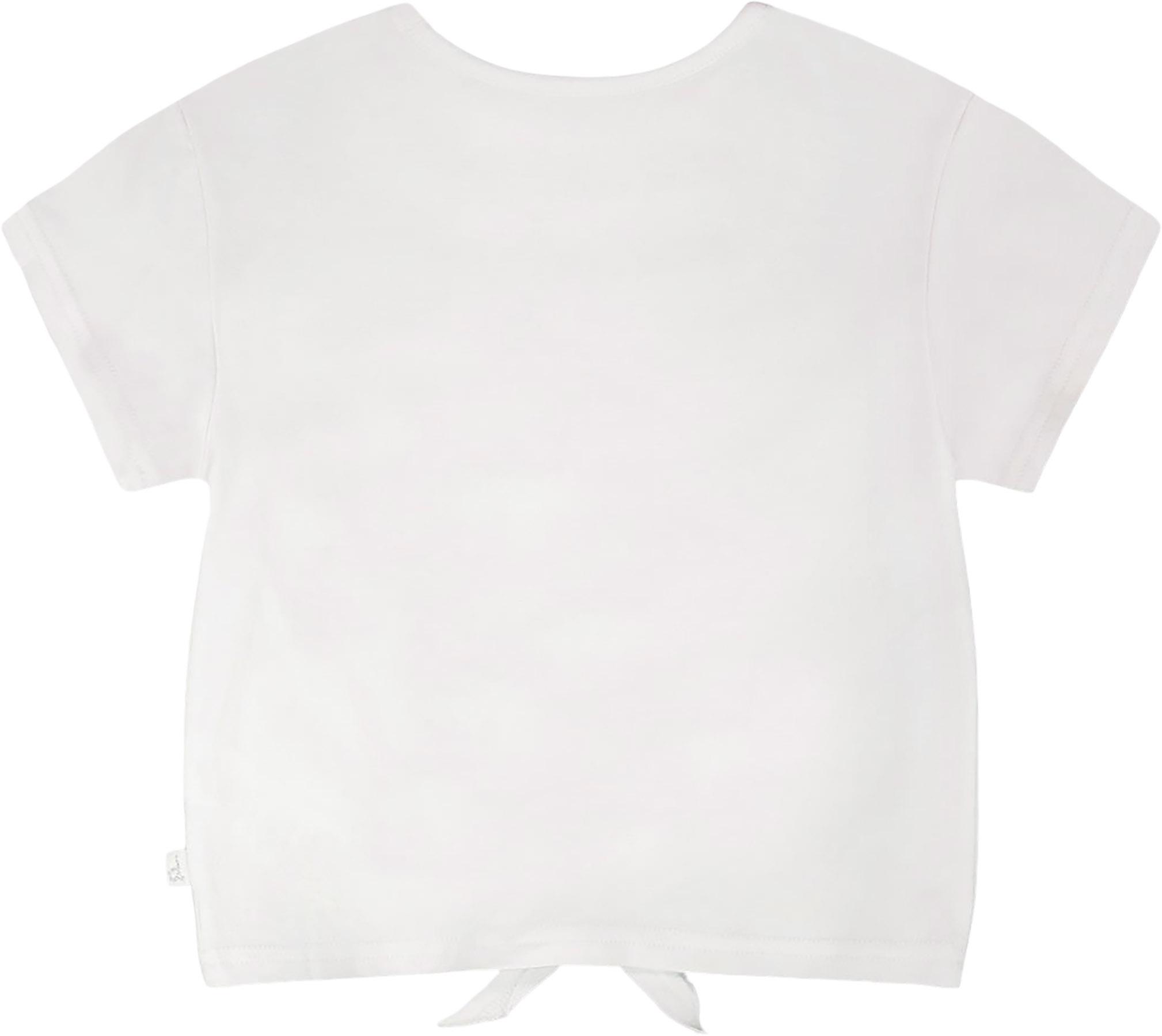 Product gallery image number 2 for product Organic Cotton Jersey T-Shirt with Tie at Waist - Little Girl