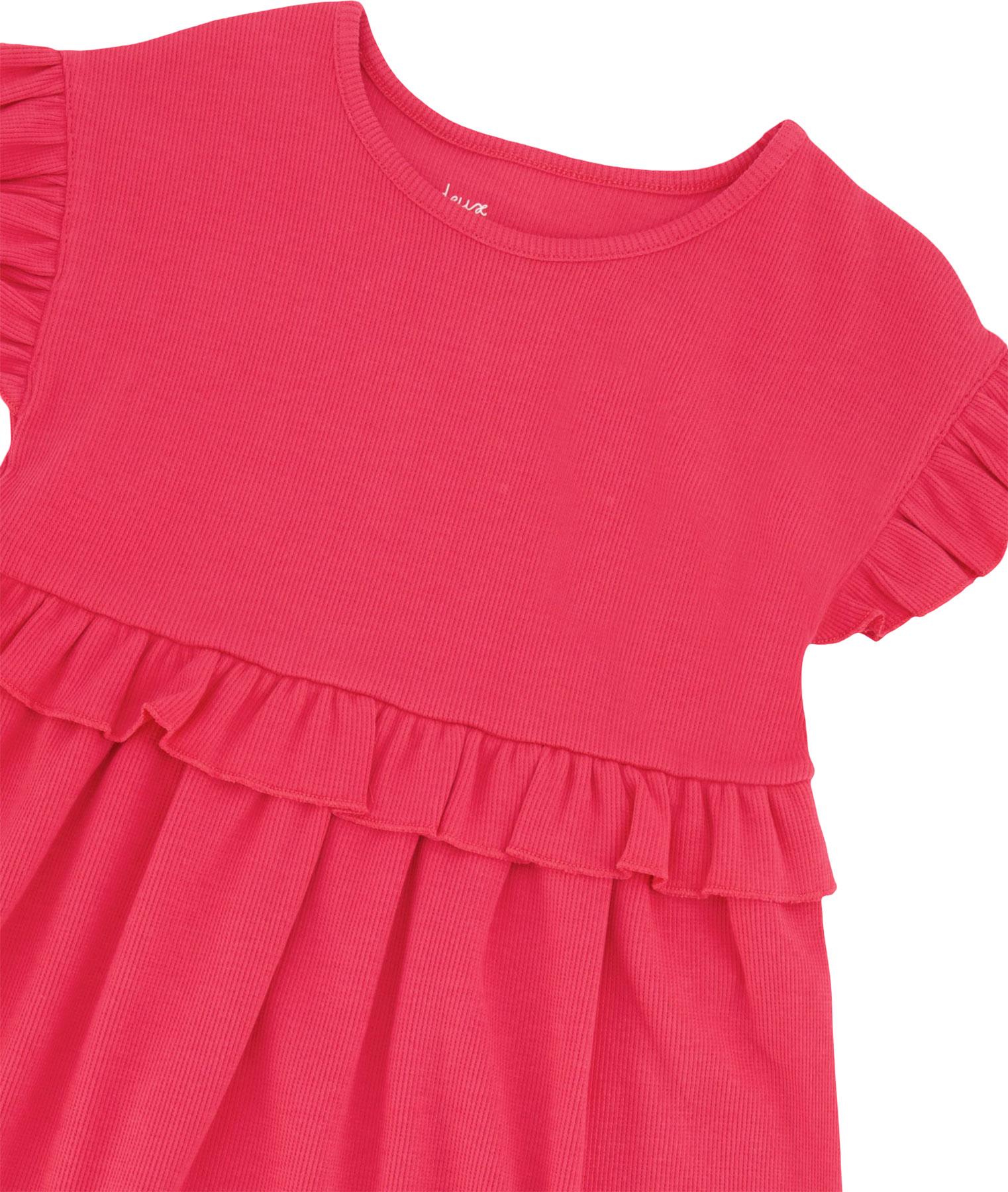 Product gallery image number 3 for product Printed Cotton Rib Dress - Little Girl 