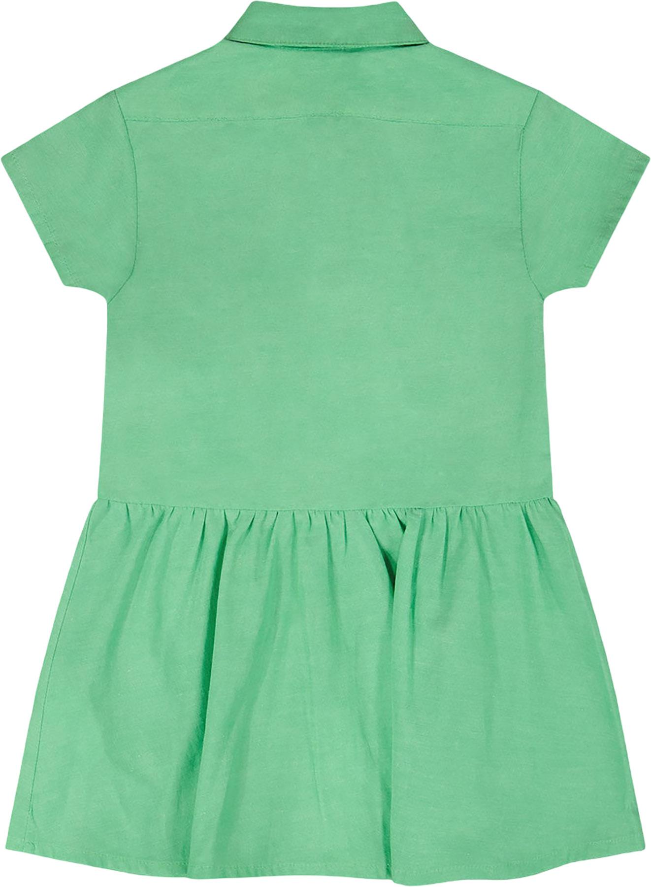 Product gallery image number 2 for product Cotton Shirt Dress with Embroidery - Little Girl