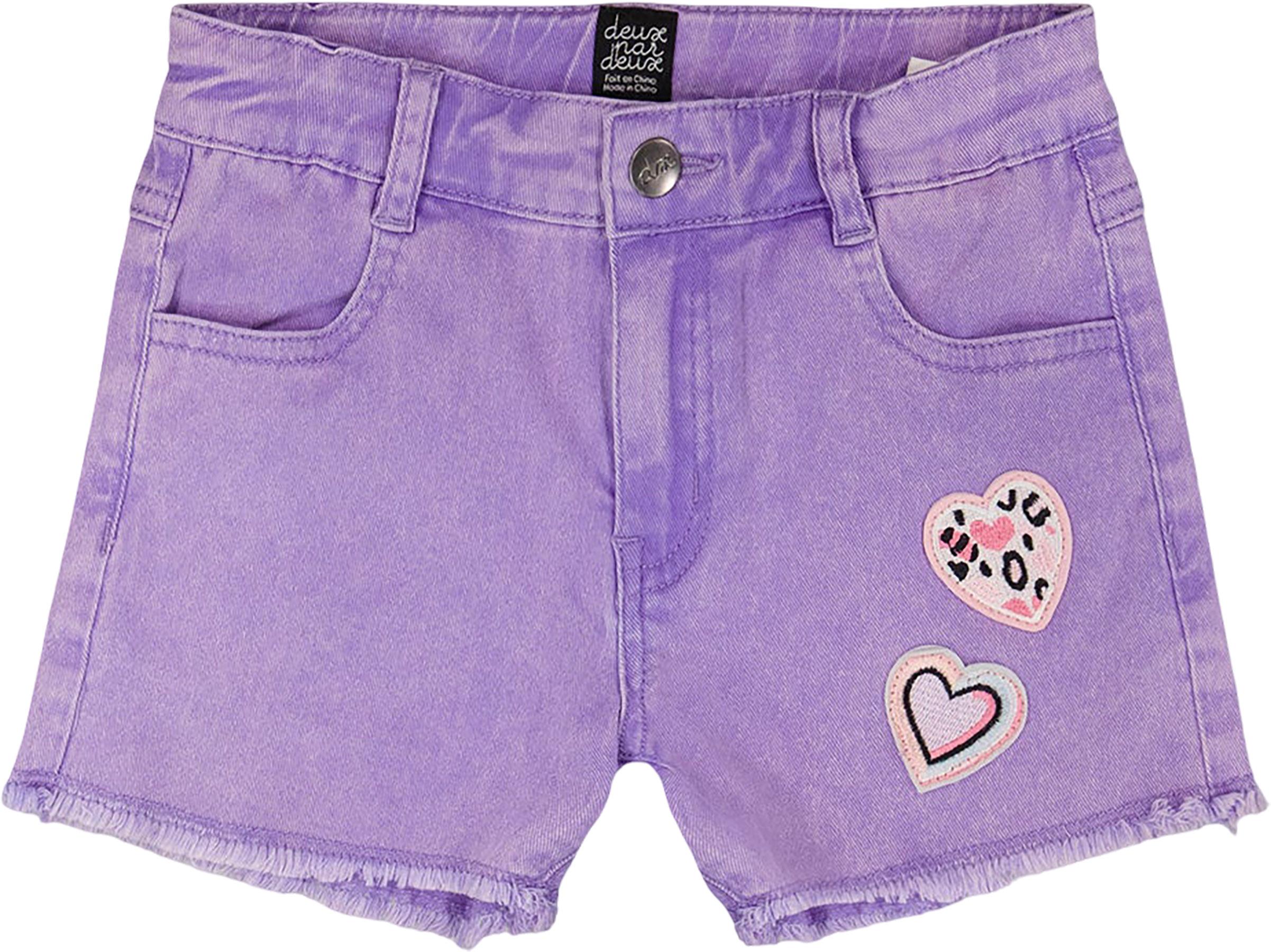 Product image for Denim Shorts with Embroidery - Little Girl