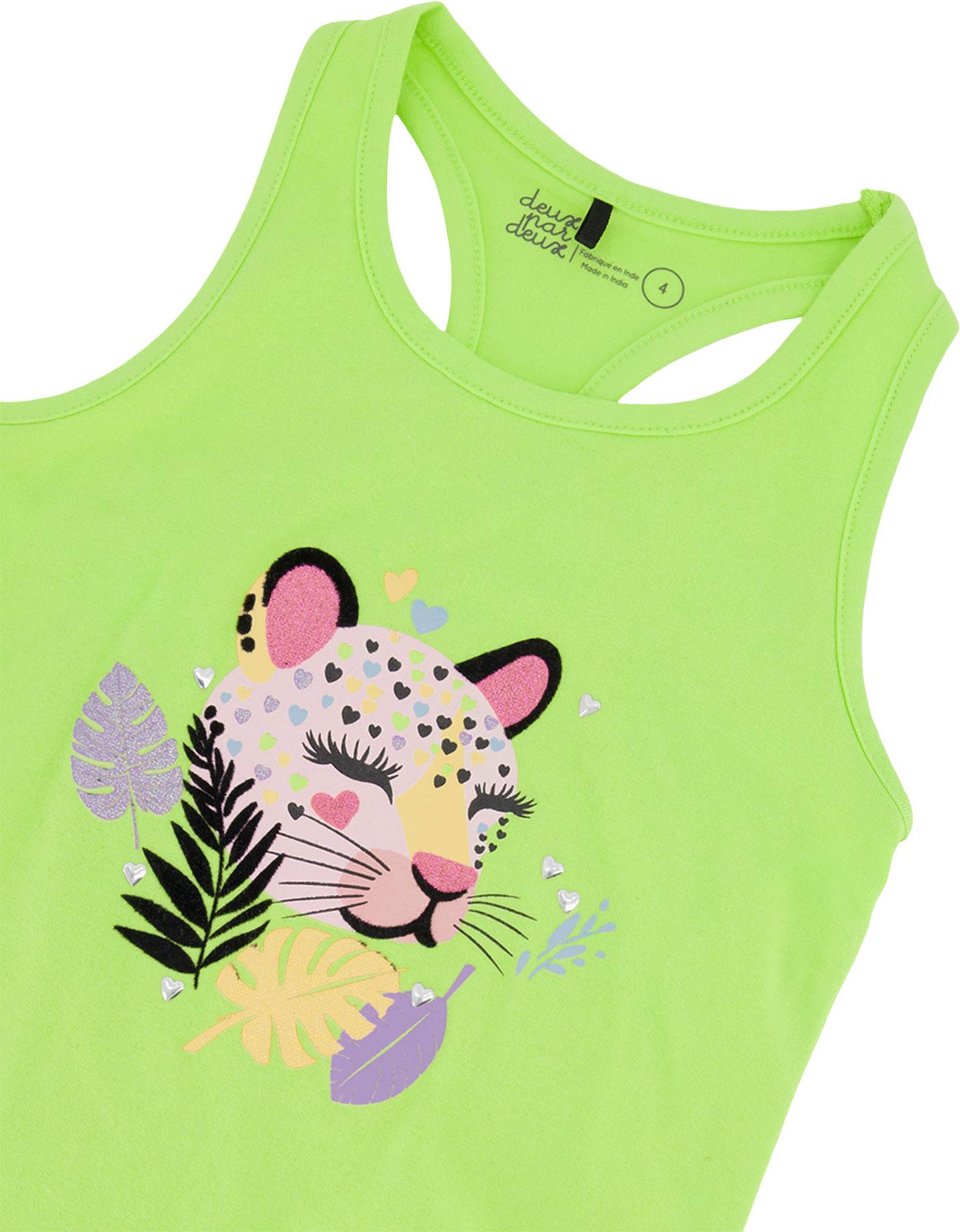 Product gallery image number 3 for product Printed Organic Cotton Jersey Tank Top - Little Girl