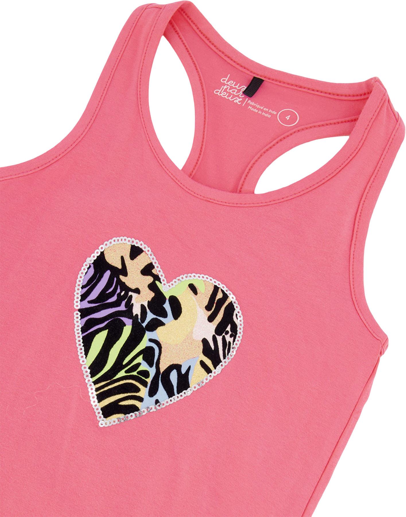 Product gallery image number 3 for product Printed Organic Cotton Jersey Tank Top - Little Girl