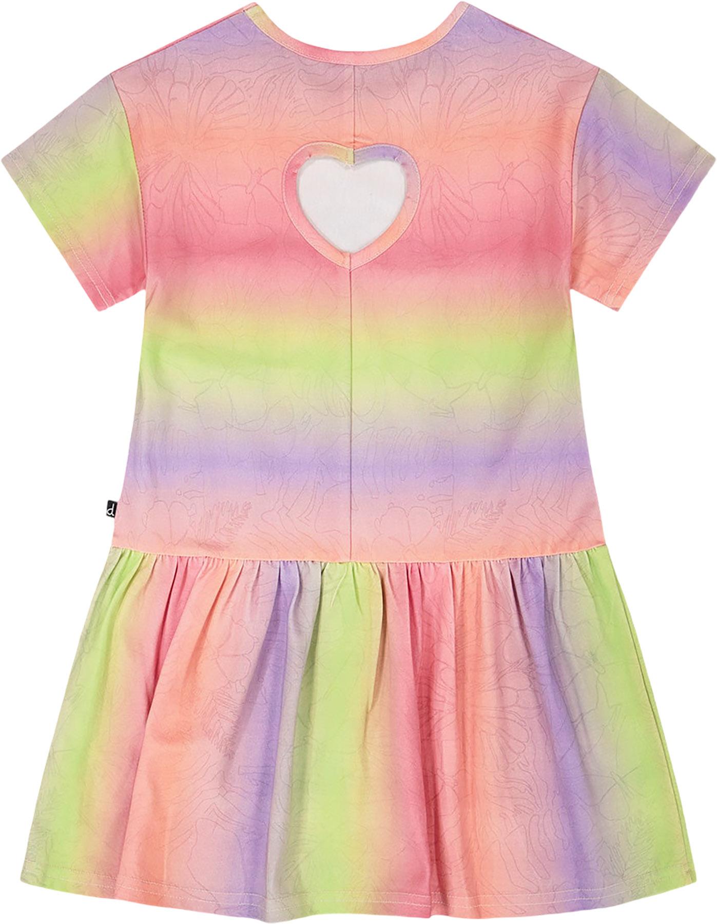 Product gallery image number 2 for product Printed Jersey Dress with Heart Back Cut Out - Little Girl