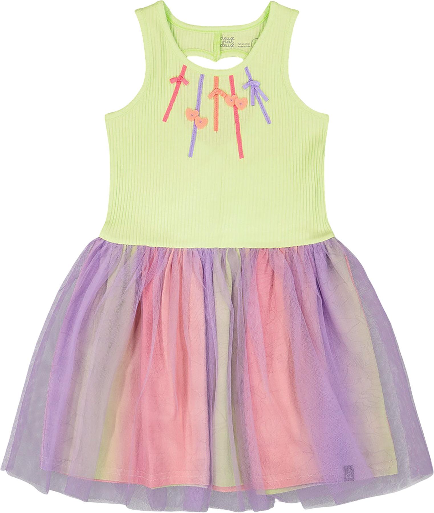 Product image for Bi-Material Sleeveless Dress - Little Girl