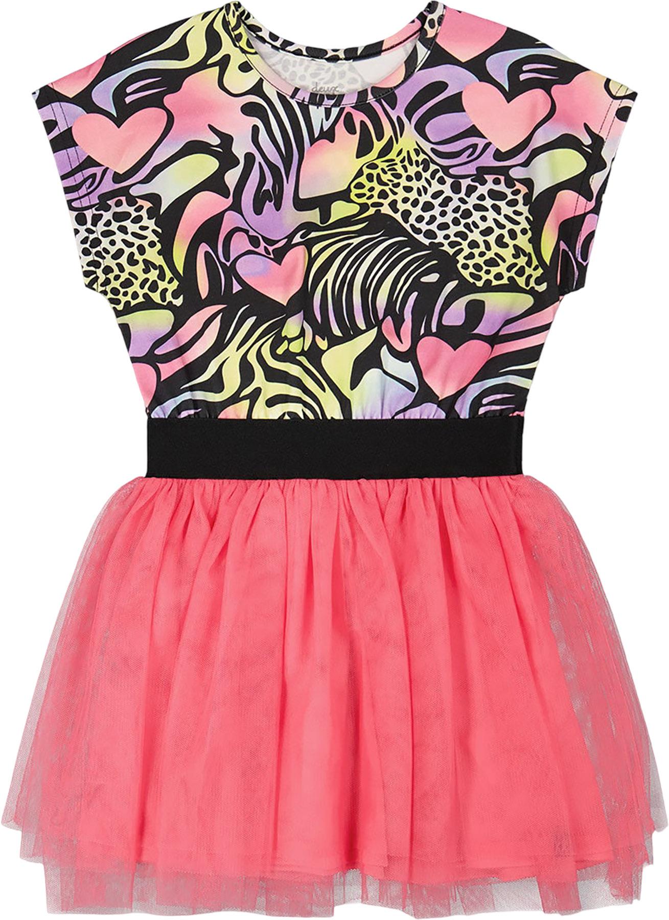 Product image for Printed Bi-Material Dress - Little Girl